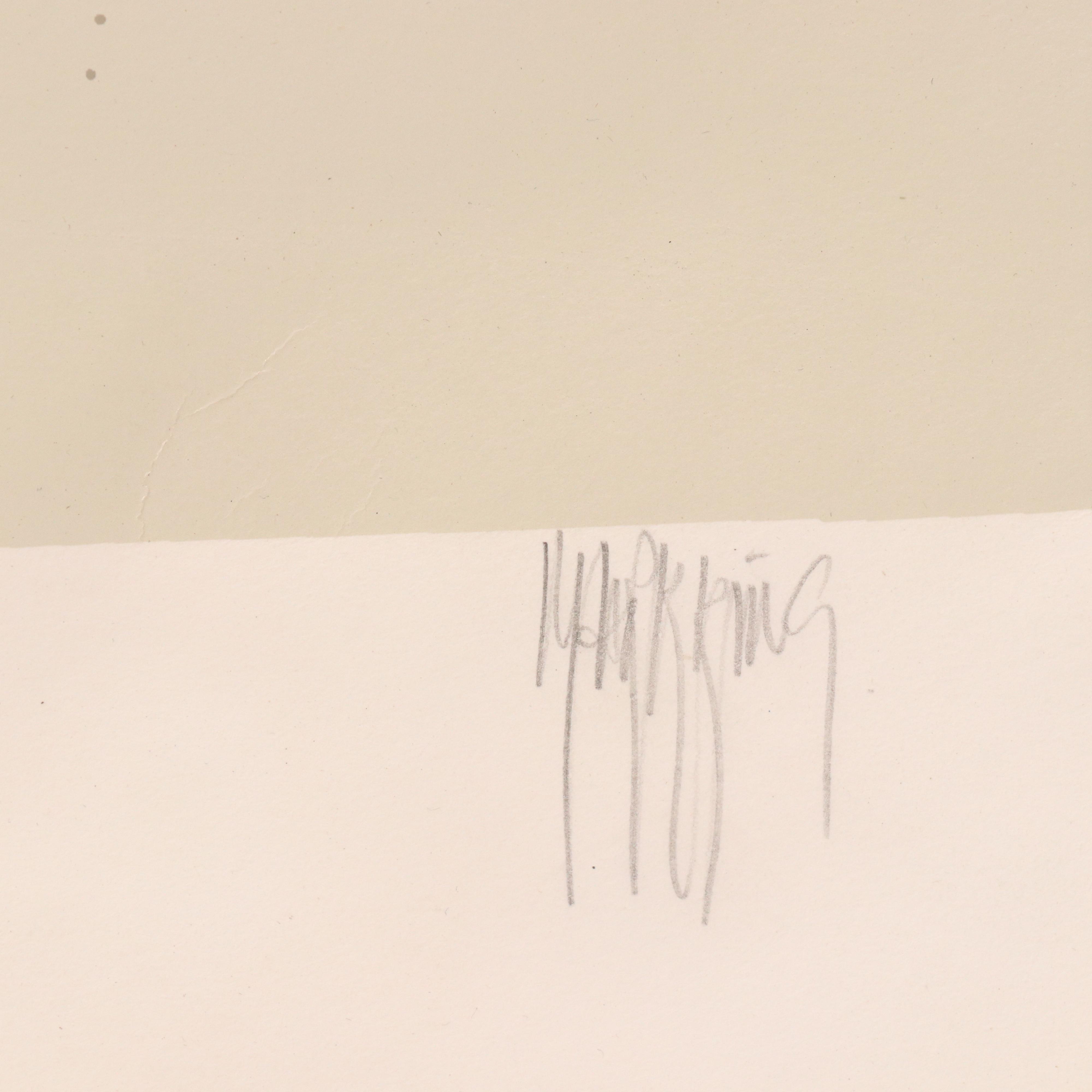 Mark King Serigraph "Zebras"