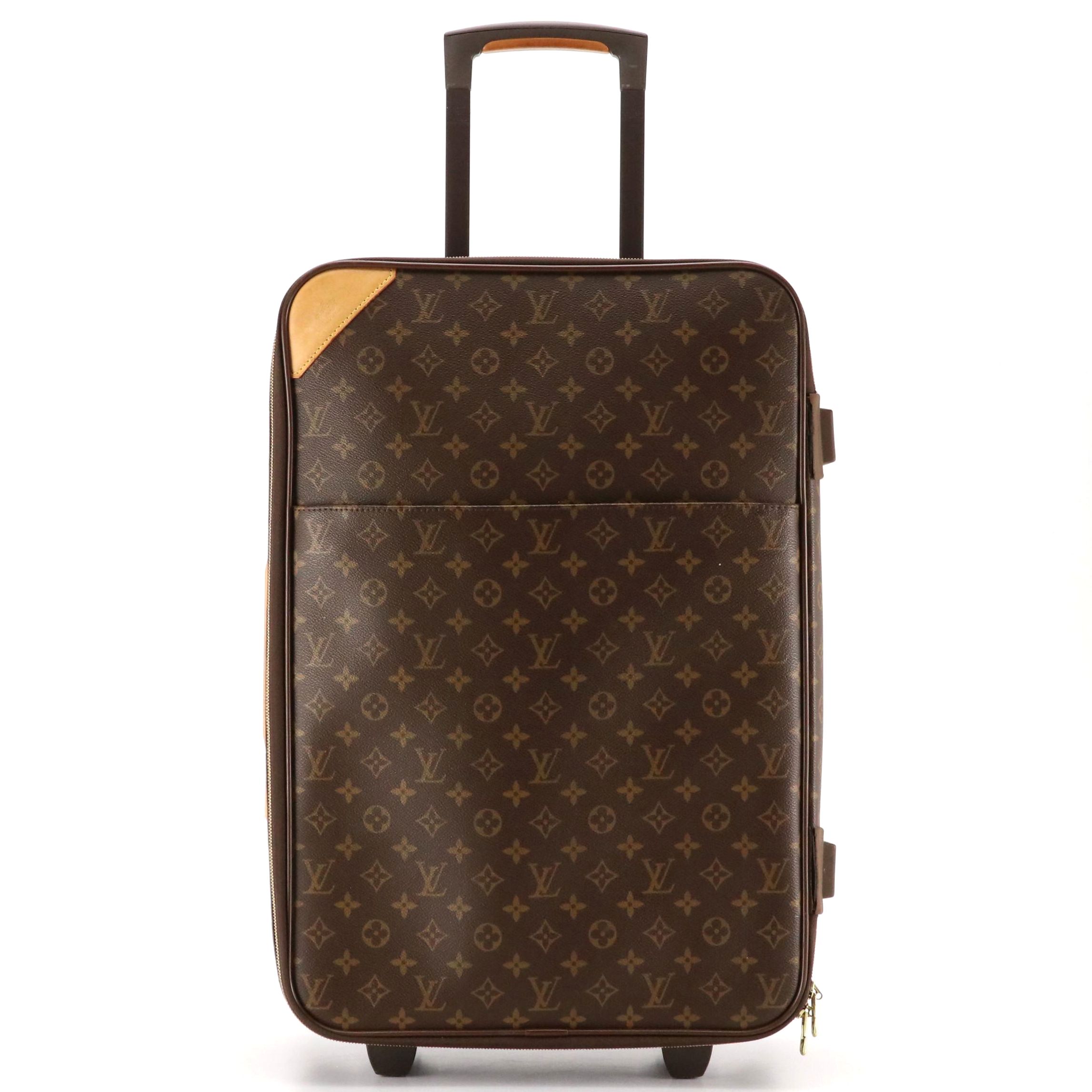 Louis Vuitton Pégase 55 Trolley Case in Monogram Canvas and Vachetta Leather