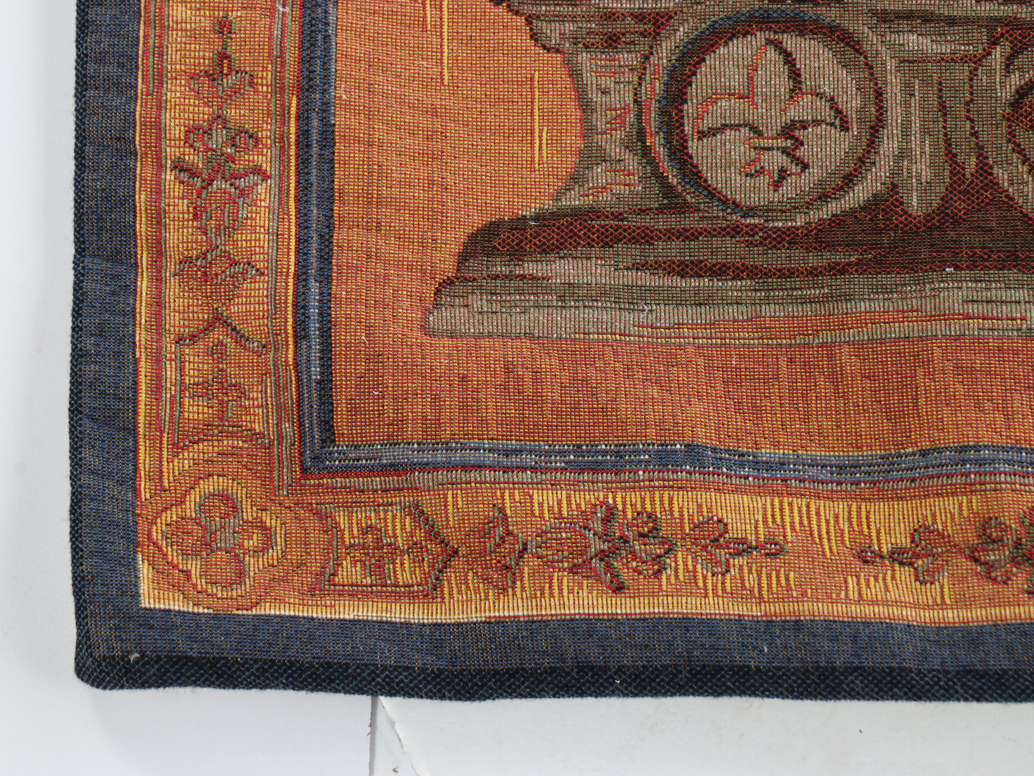 Charlotte Home Furn. "Dame Au Blason" French Pictorial Tapestry with Rod