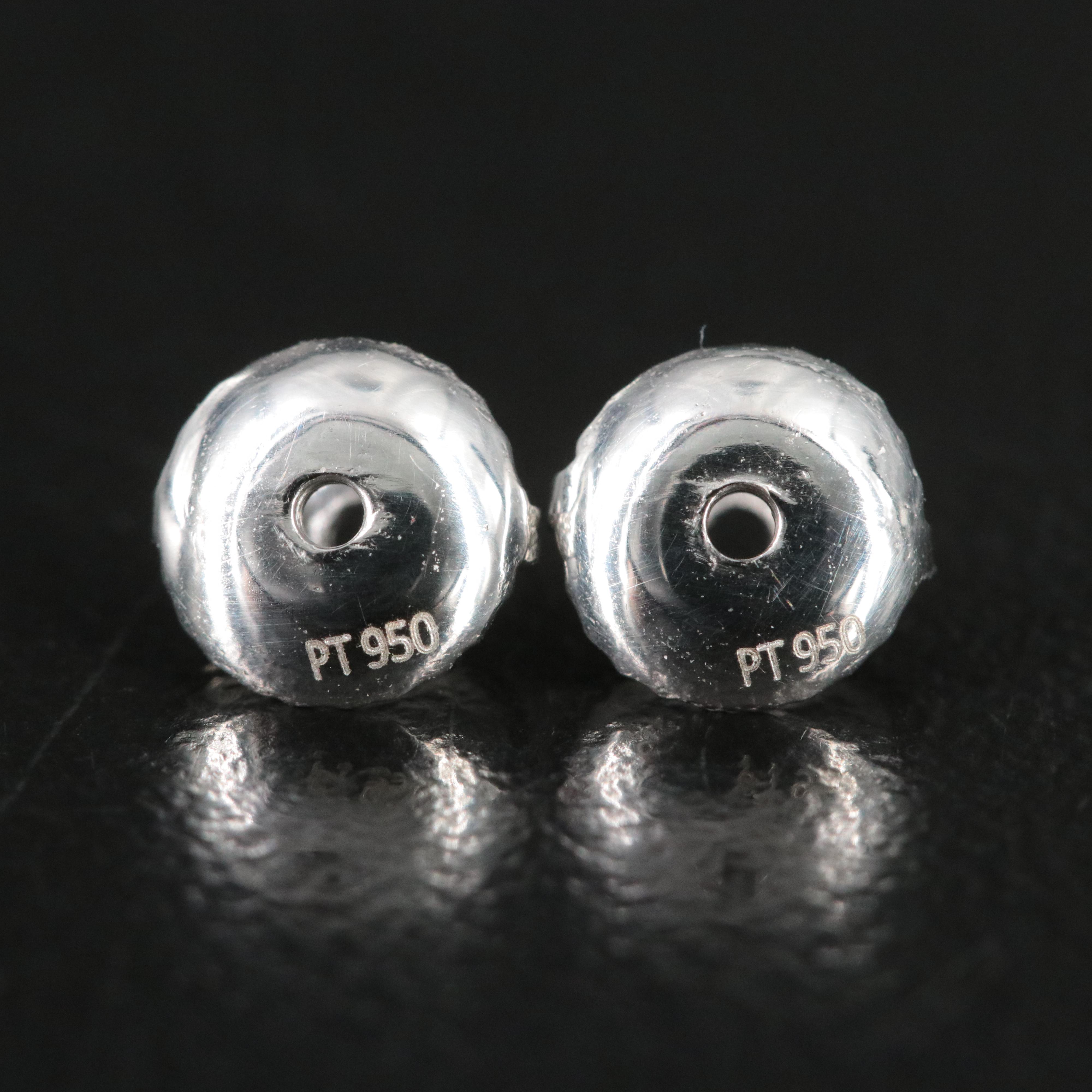 Platinum 3.94 CTW Lab Grown Diamond Earrings