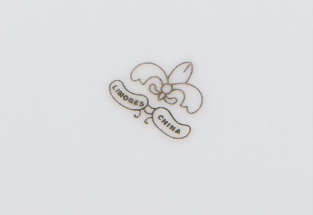 American Limoges Hand-Painted Roses Pitcher and Basin, Early/ Mid-20th Century