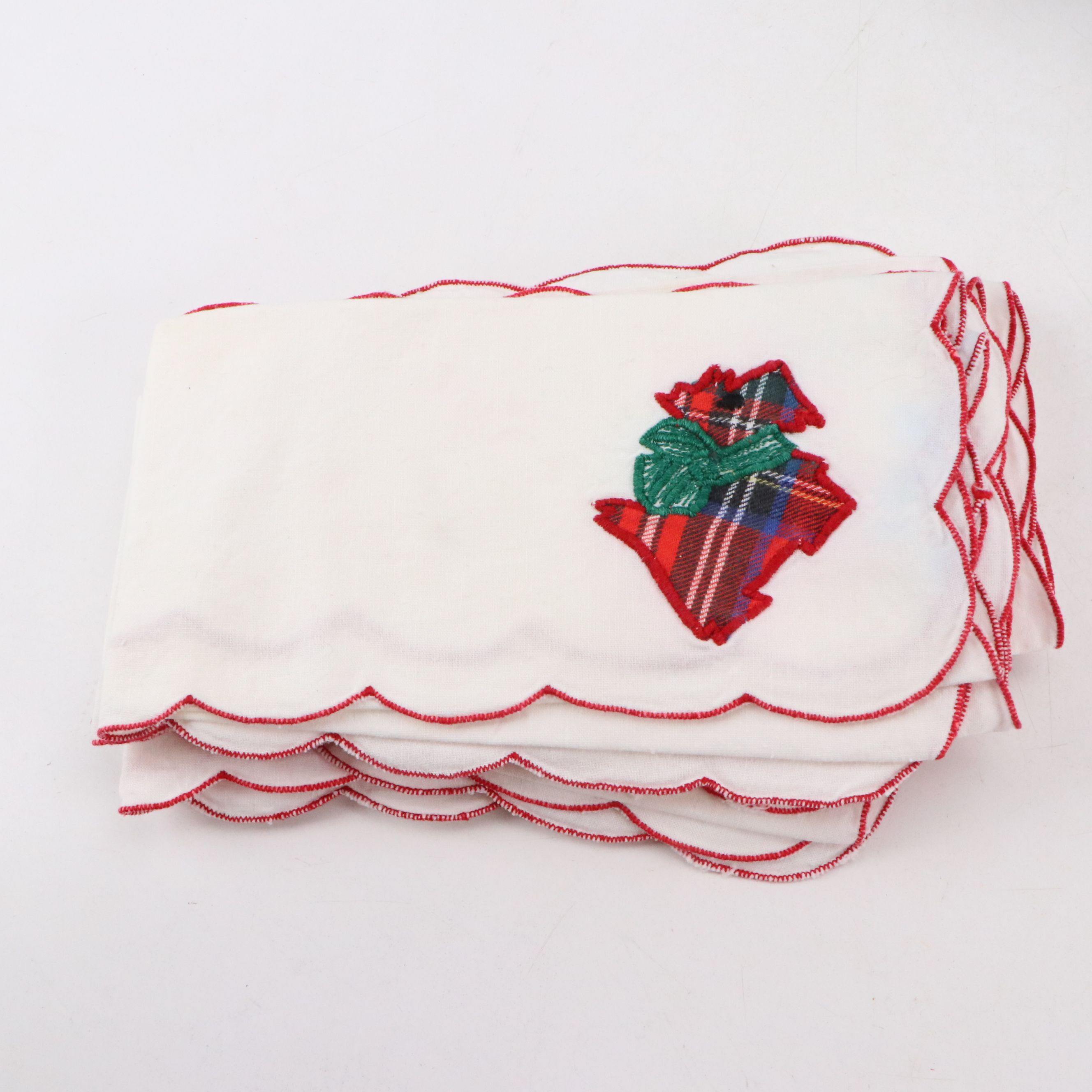 Mary Engelbreit Scottie Dog Christmas Tea Light Holders with Napkins and More