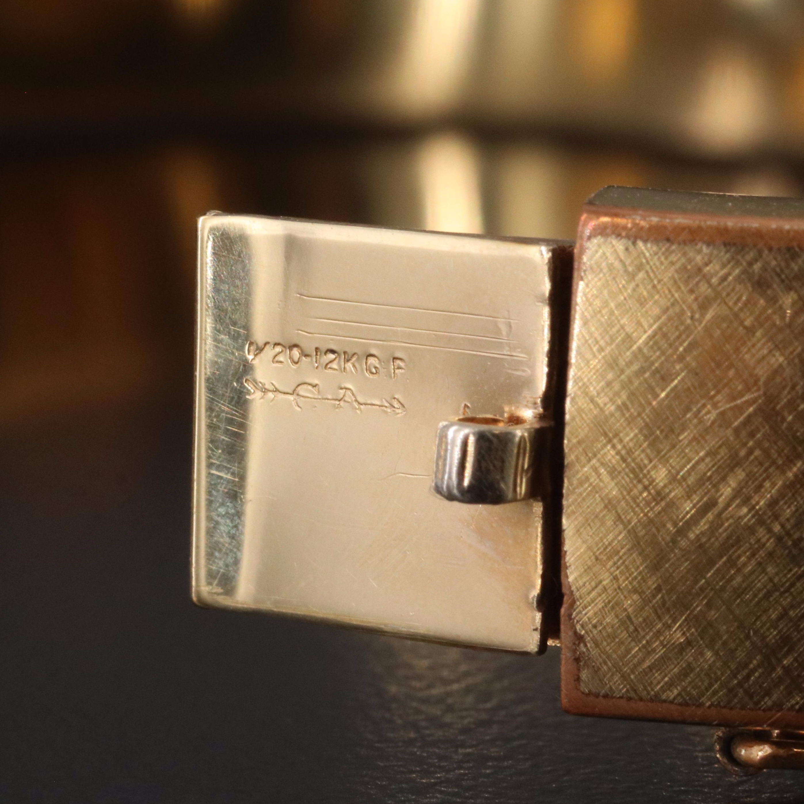 Vintage Carl-Art Inc. Gold-Filled Floral Bracelet