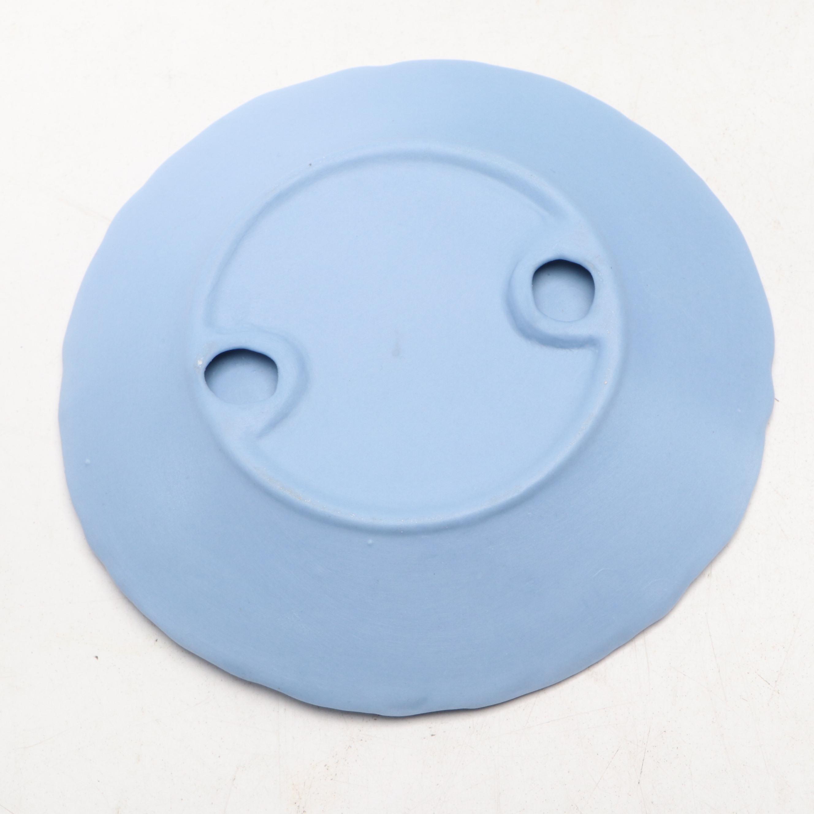 Wedgwood Blue Jasperware Table Accessories with Other Dresser Set