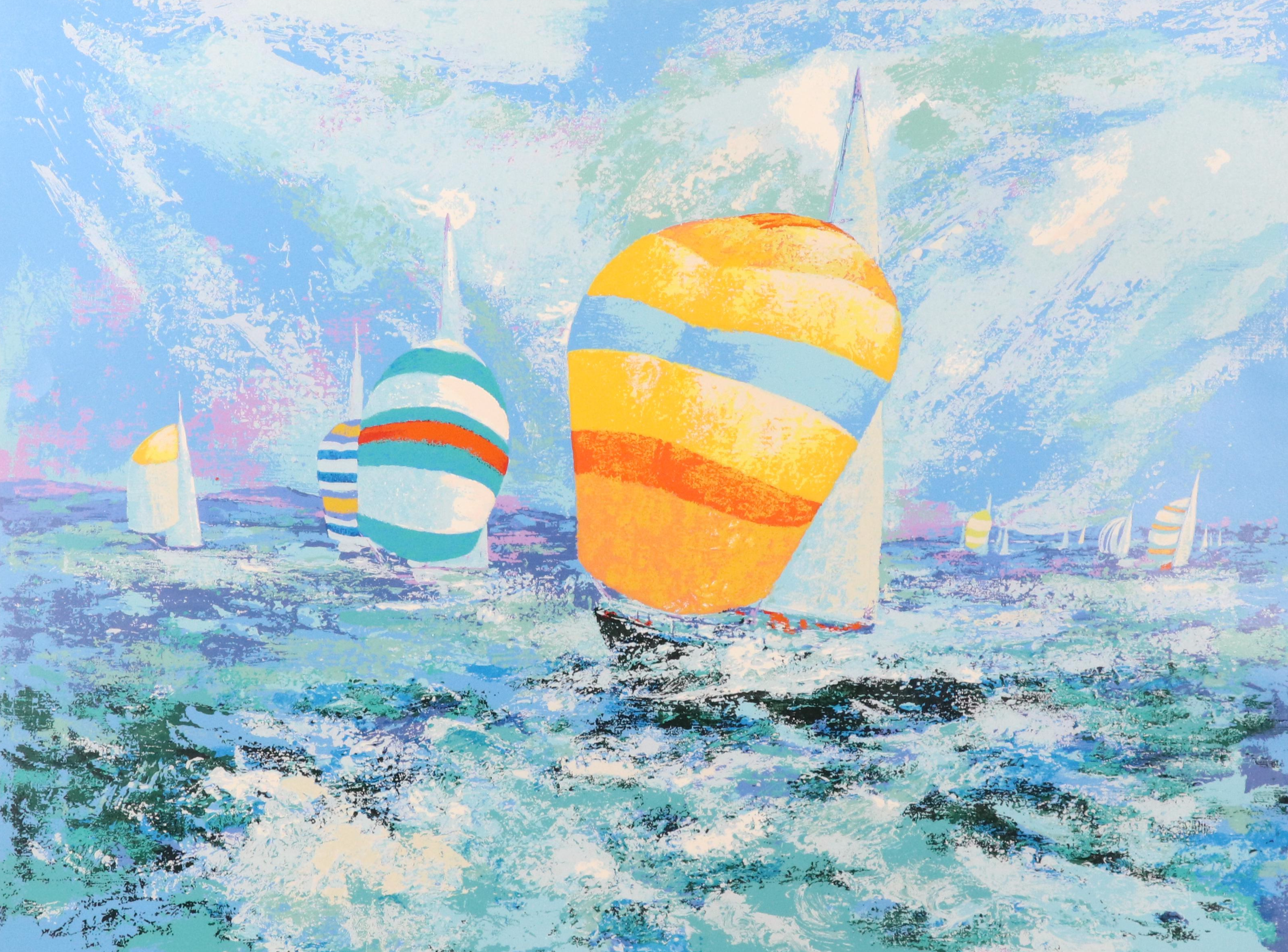 Mark King Serigraph "Spinnakers"