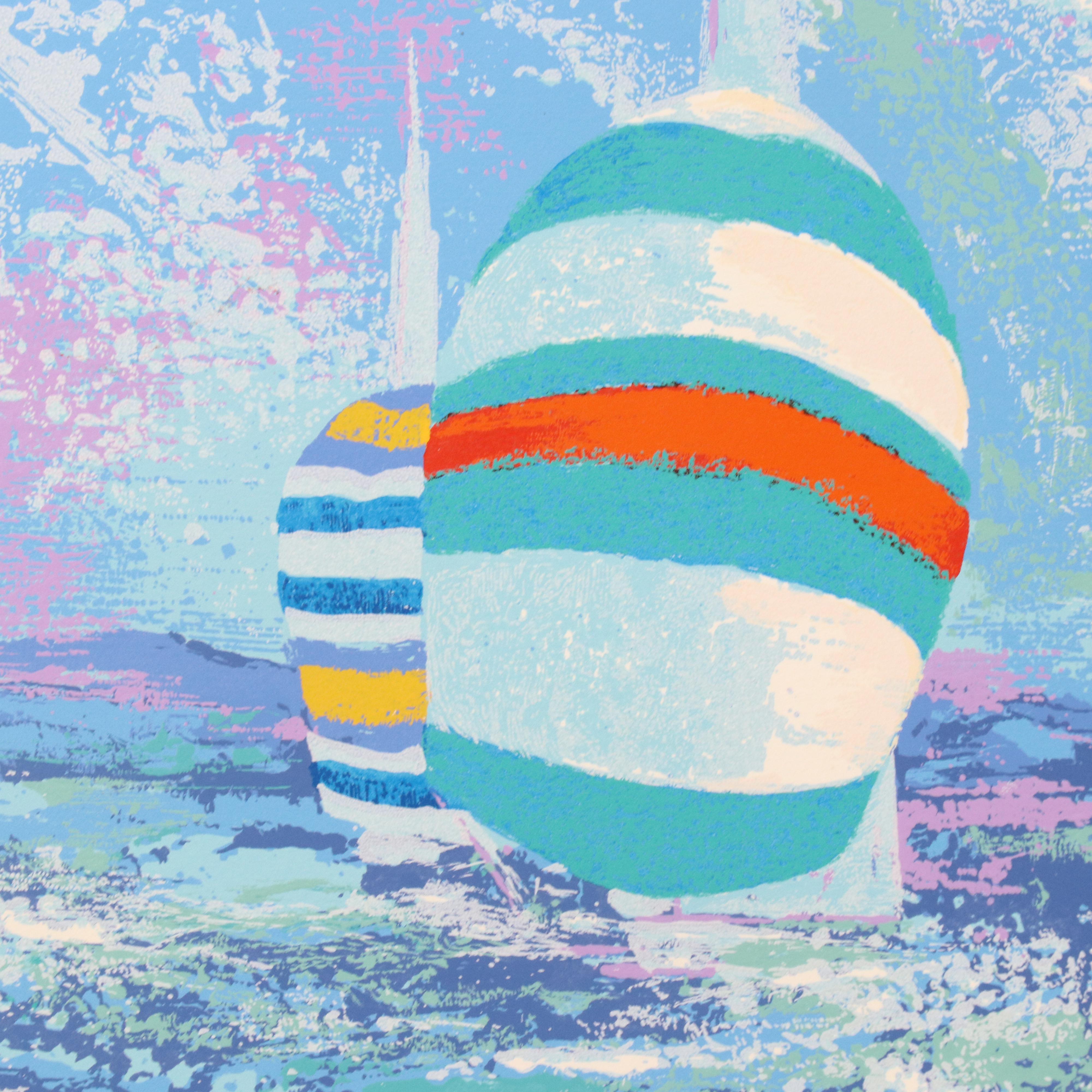 Mark King Serigraph "Spinnakers"