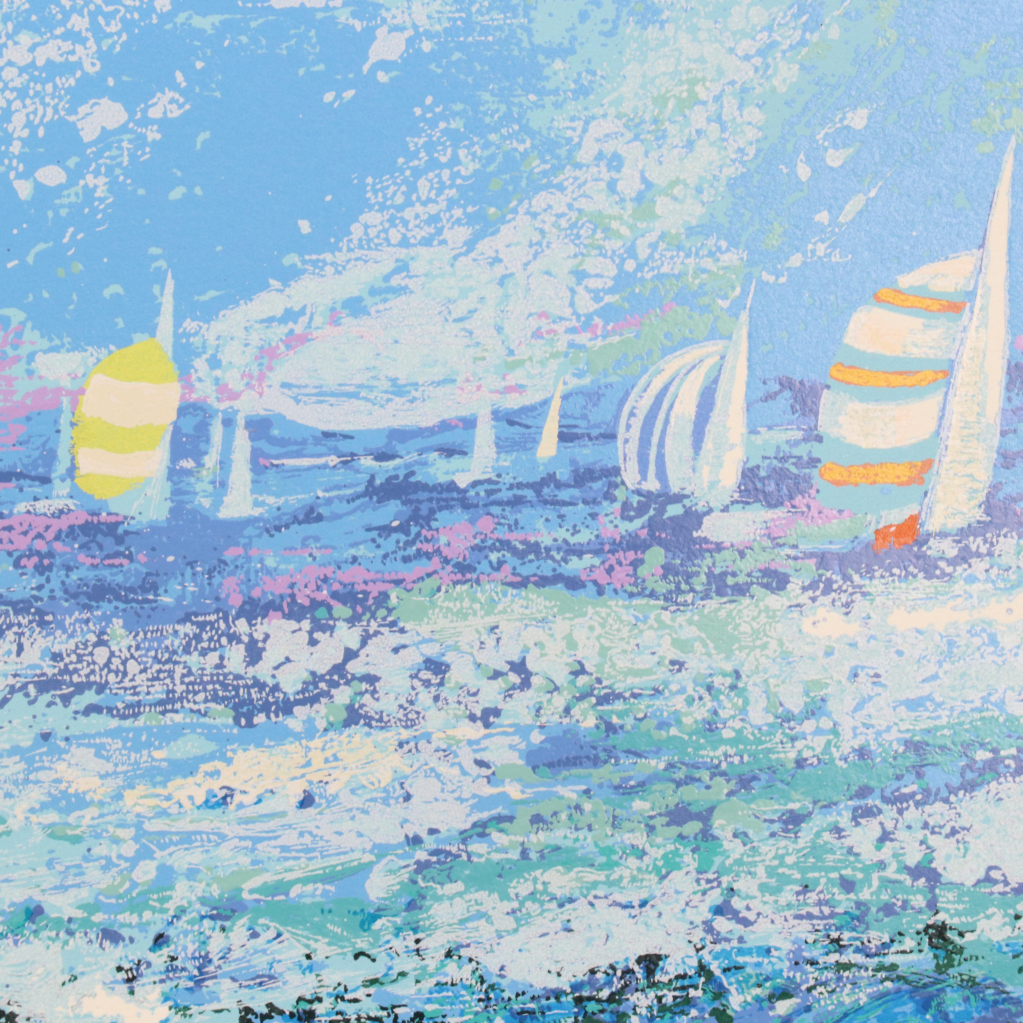 Mark King Serigraph "Spinnakers"