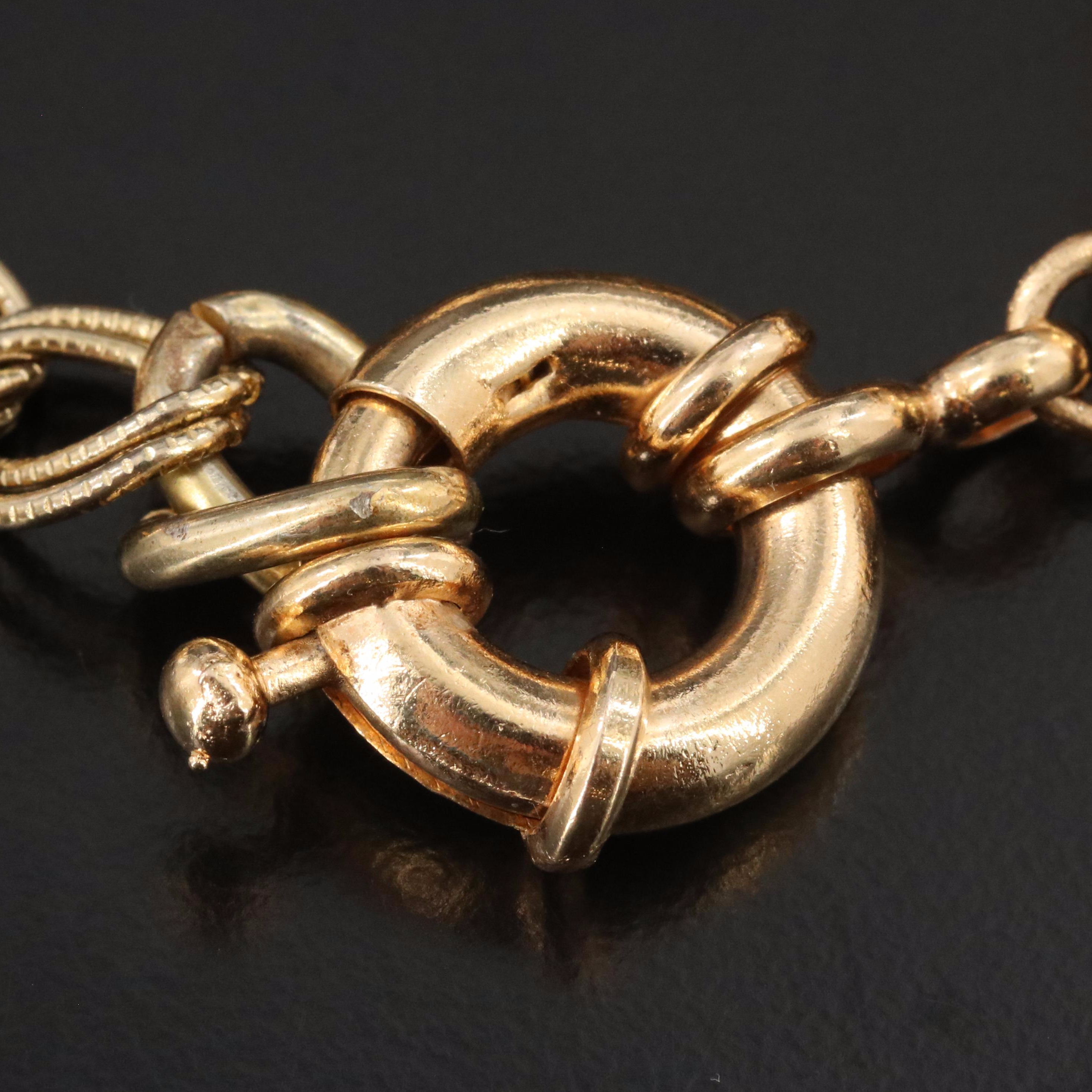 Large Curb Chain Link Bracelet