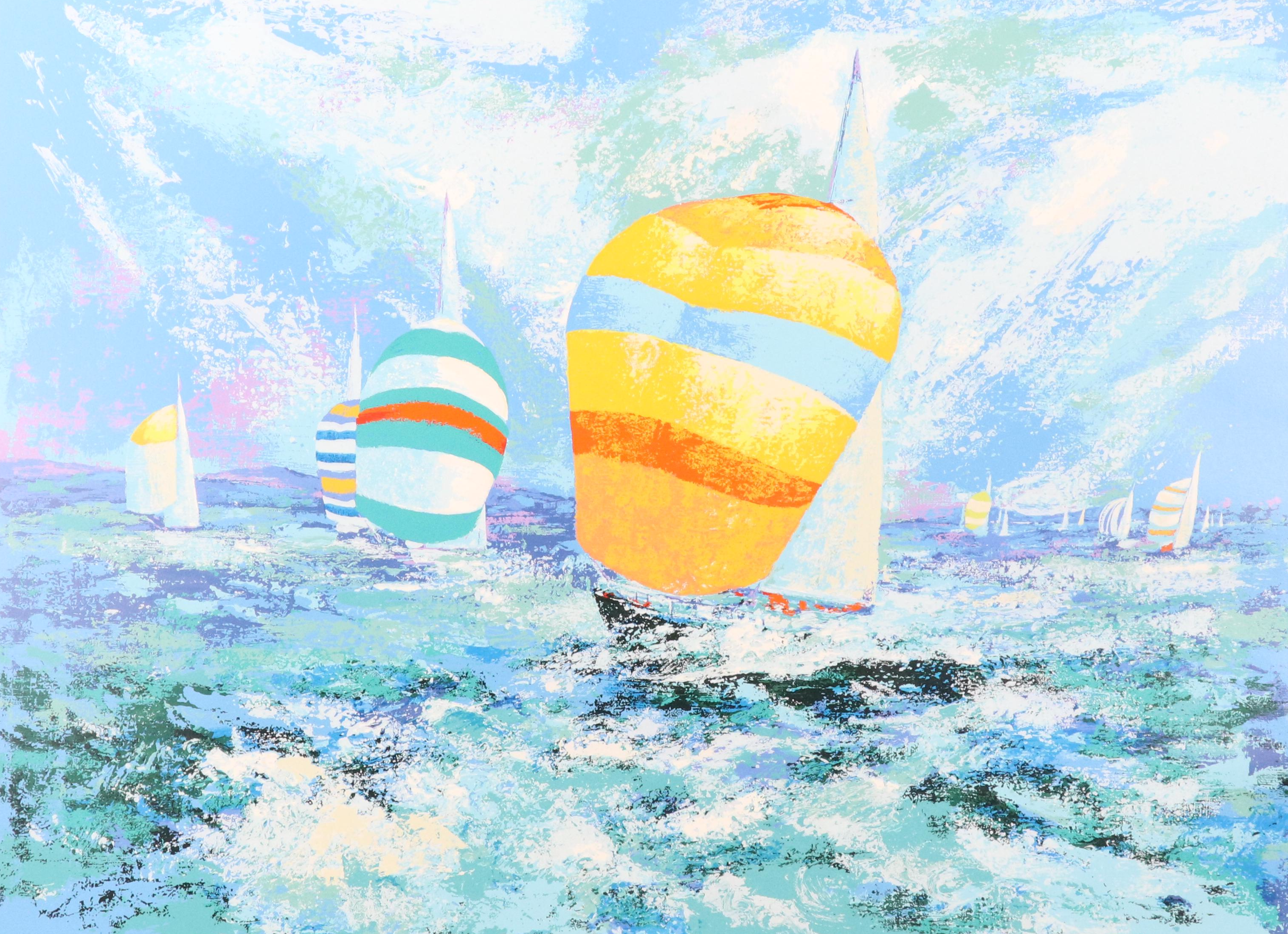 Mark King Serigraph "Spinnakers"