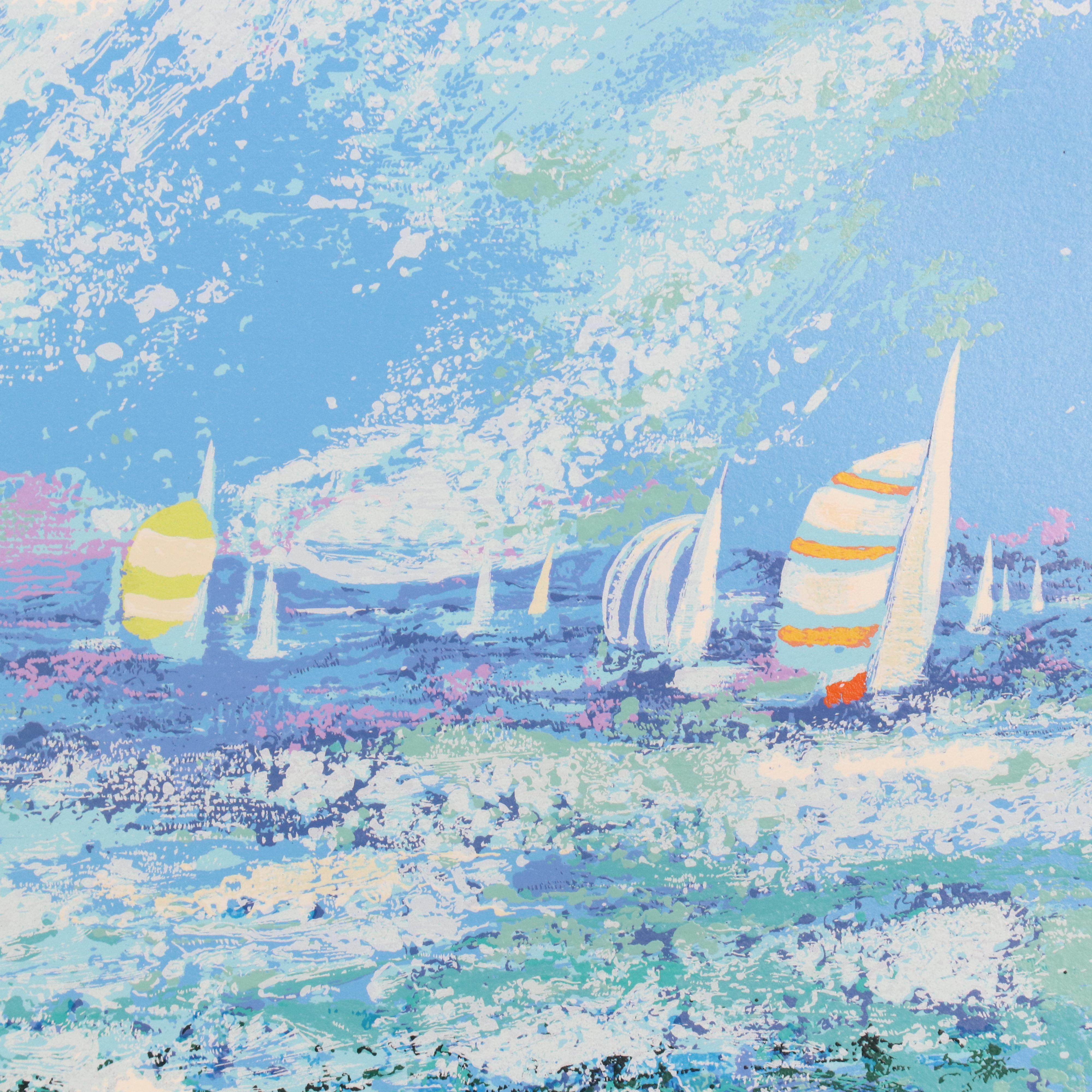 Mark King Serigraph "Spinnakers"
