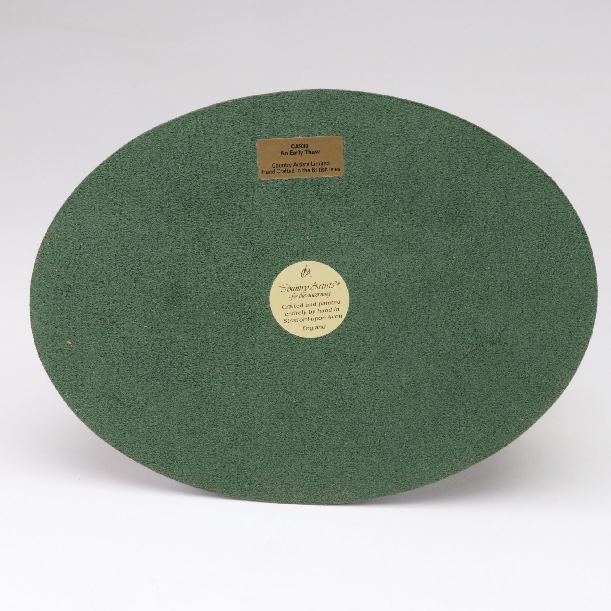 Country Artists Hand Painted Cast Resin Figurines of Wolves, Late 20th Century