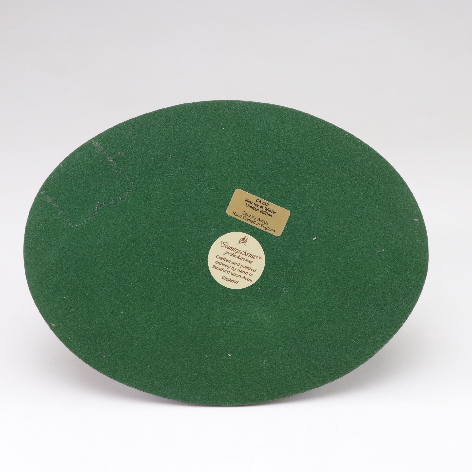 Country Artists Hand Painted Cast Resin Figurines of Wolves, Late 20th Century