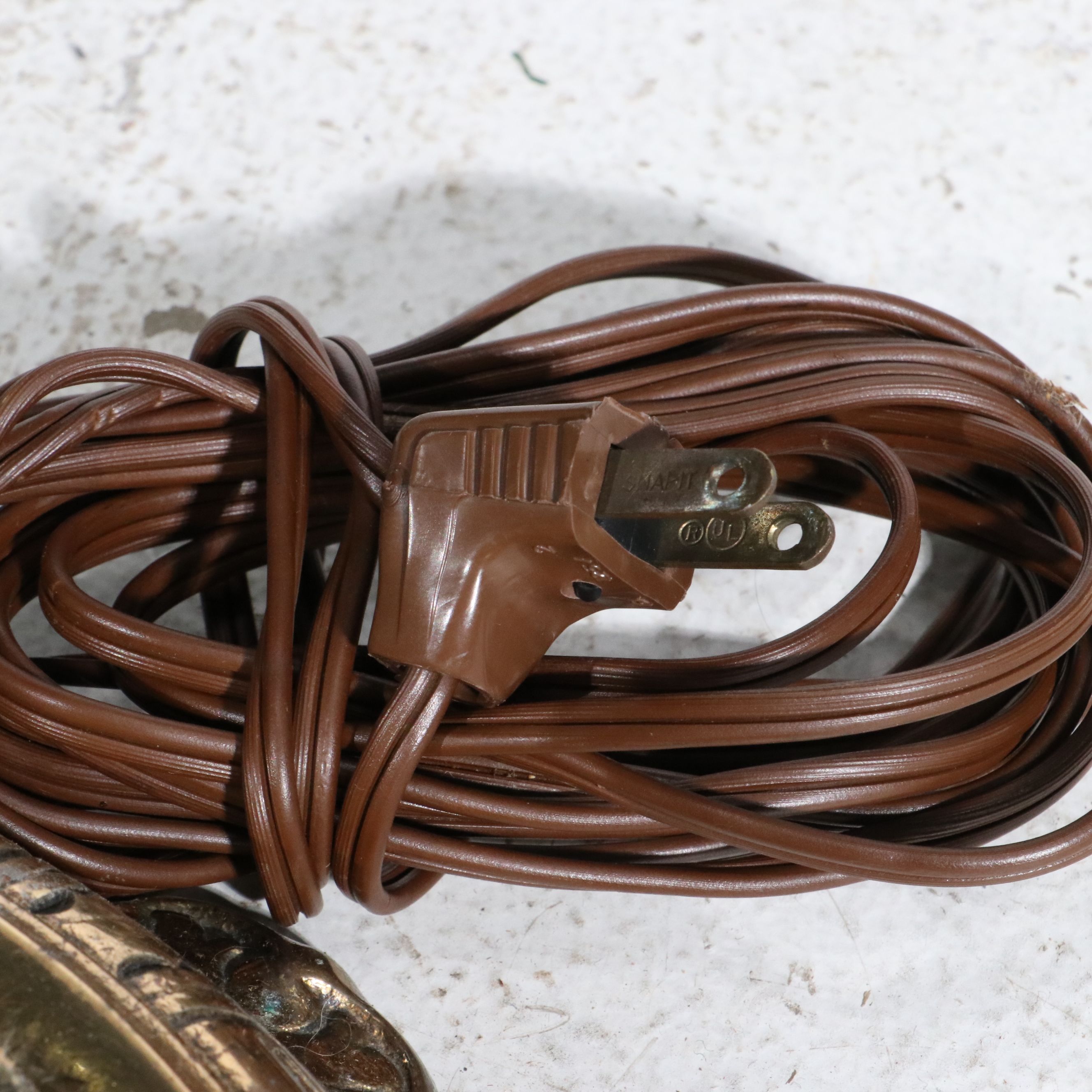 Victorian Style Brass Floor Lamps with Glass Shades