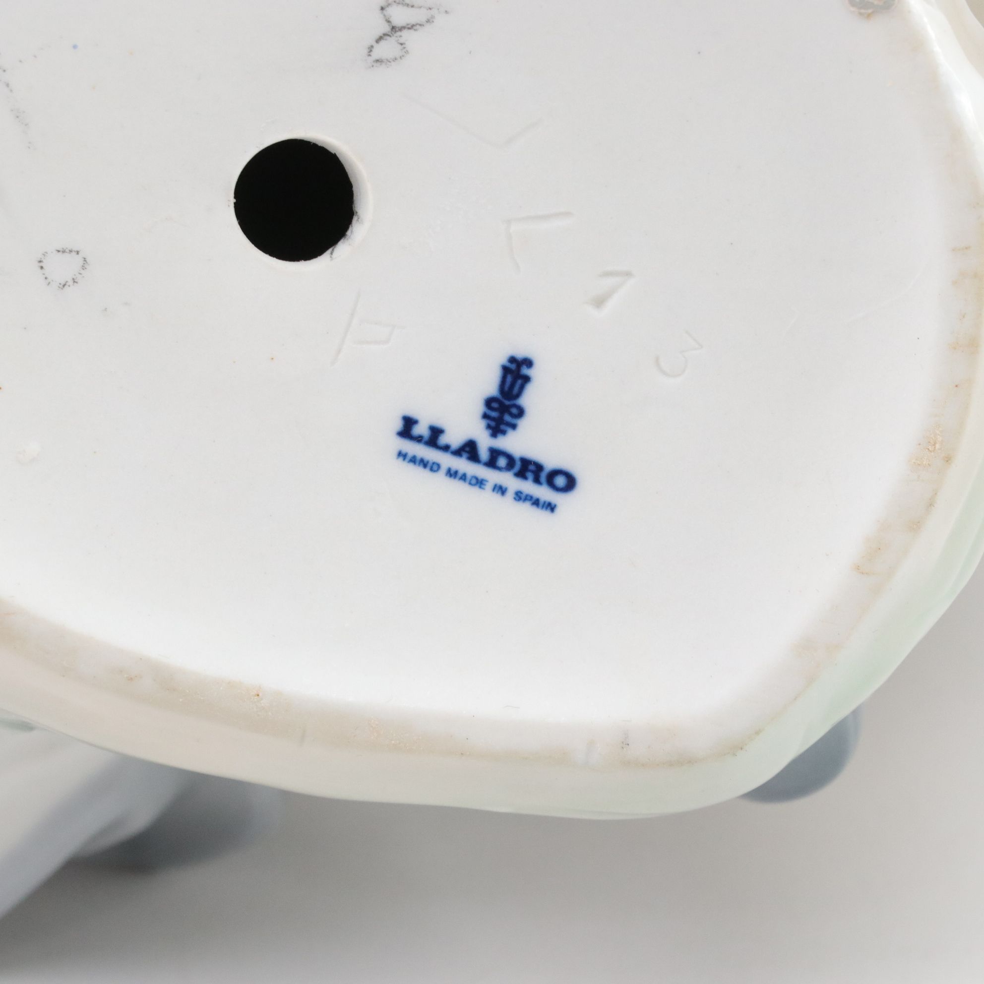 Lladró "Little Couple Kissing" and "Boy with Lamb" with Tengra Figure, 1990s