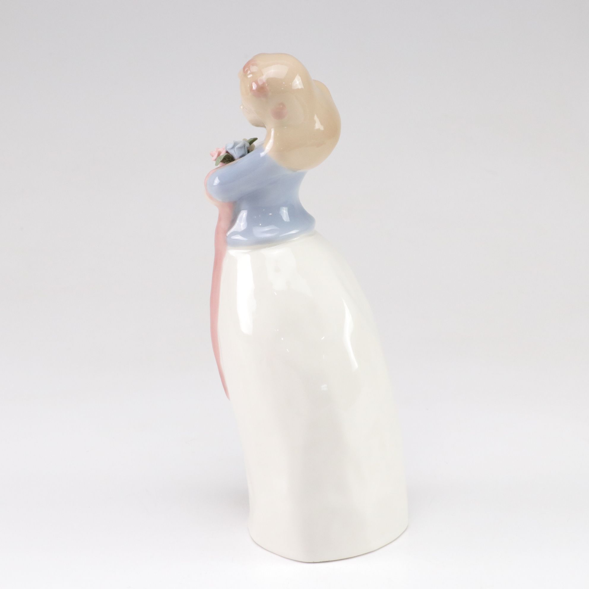 Lladró "Little Couple Kissing" and "Boy with Lamb" with Tengra Figure, 1990s