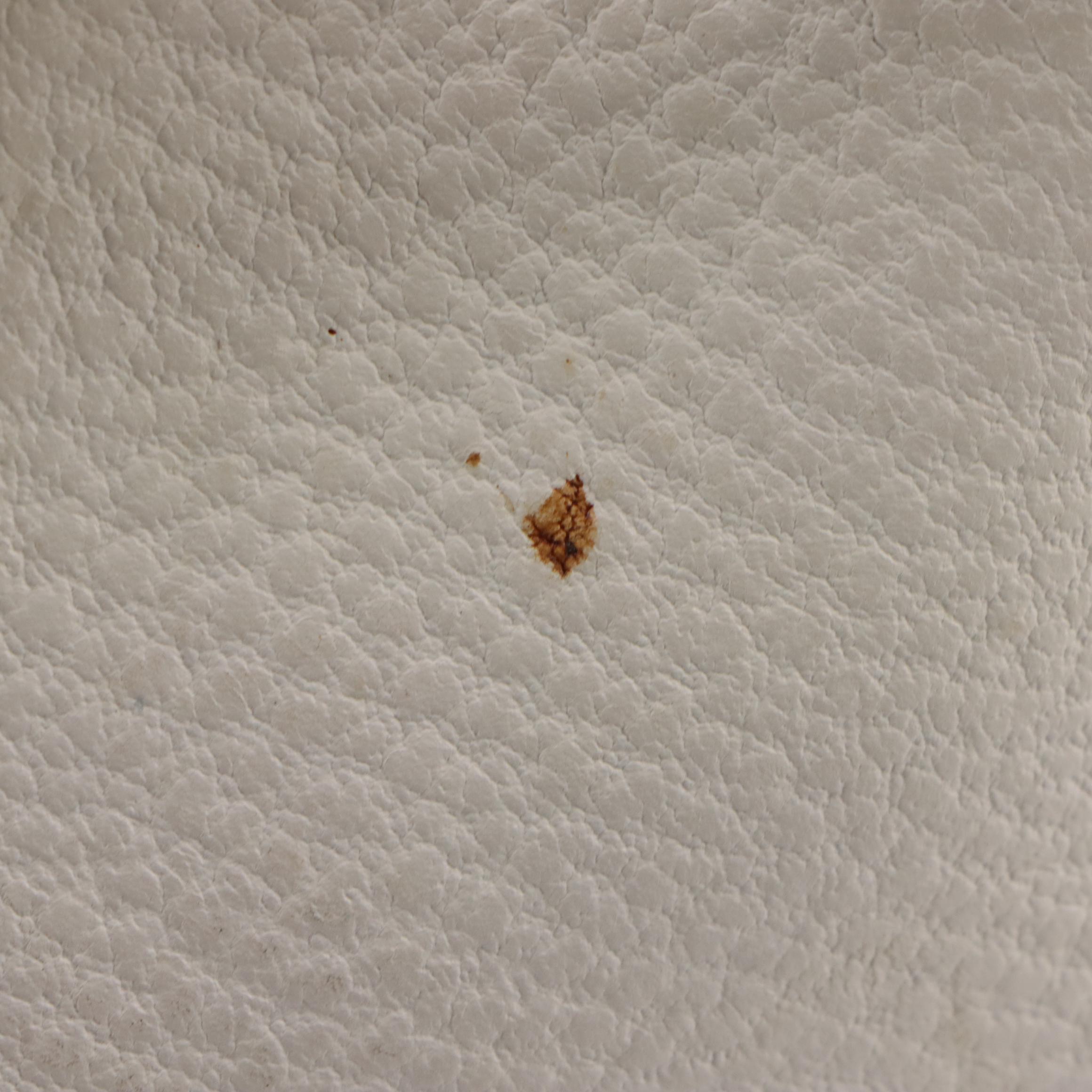 Gucci GG Web Stripe Blondie Shoulder Bag in White Grained Leather