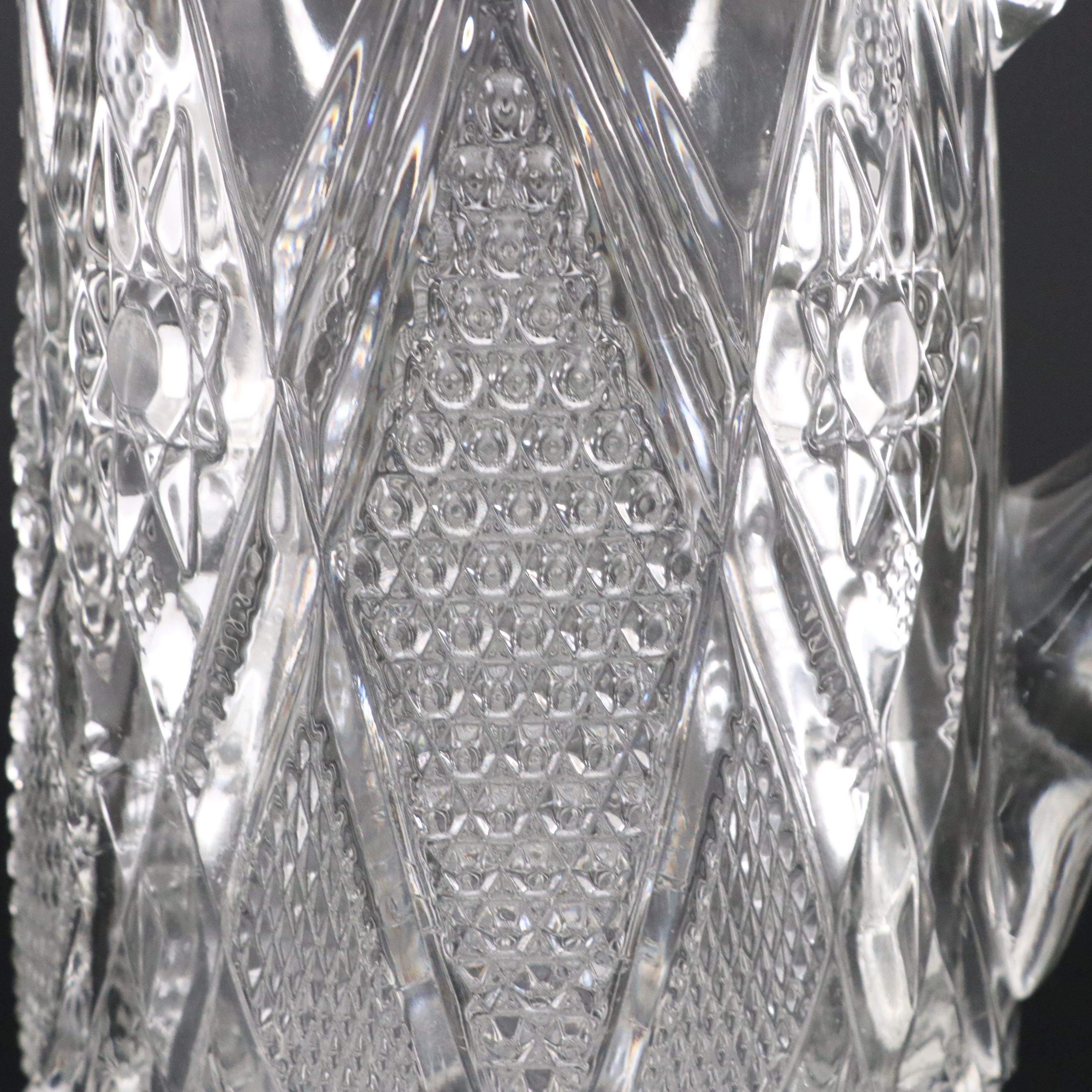 EAPG US Glass "Minnesota Clear" Pitcher and Tumblers, Early 20th Century