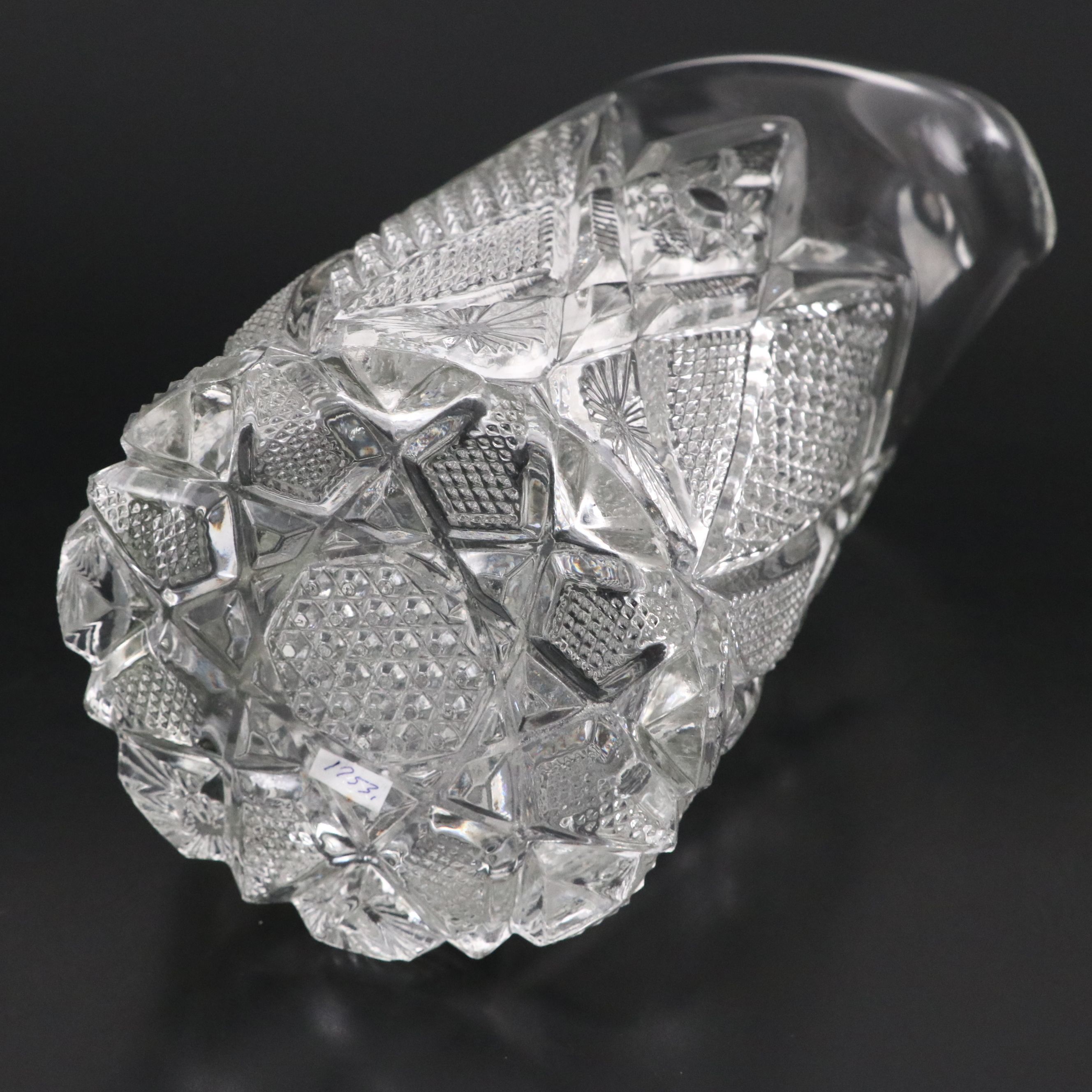 EAPG US Glass "Minnesota Clear" Pitcher and Tumblers, Early 20th Century