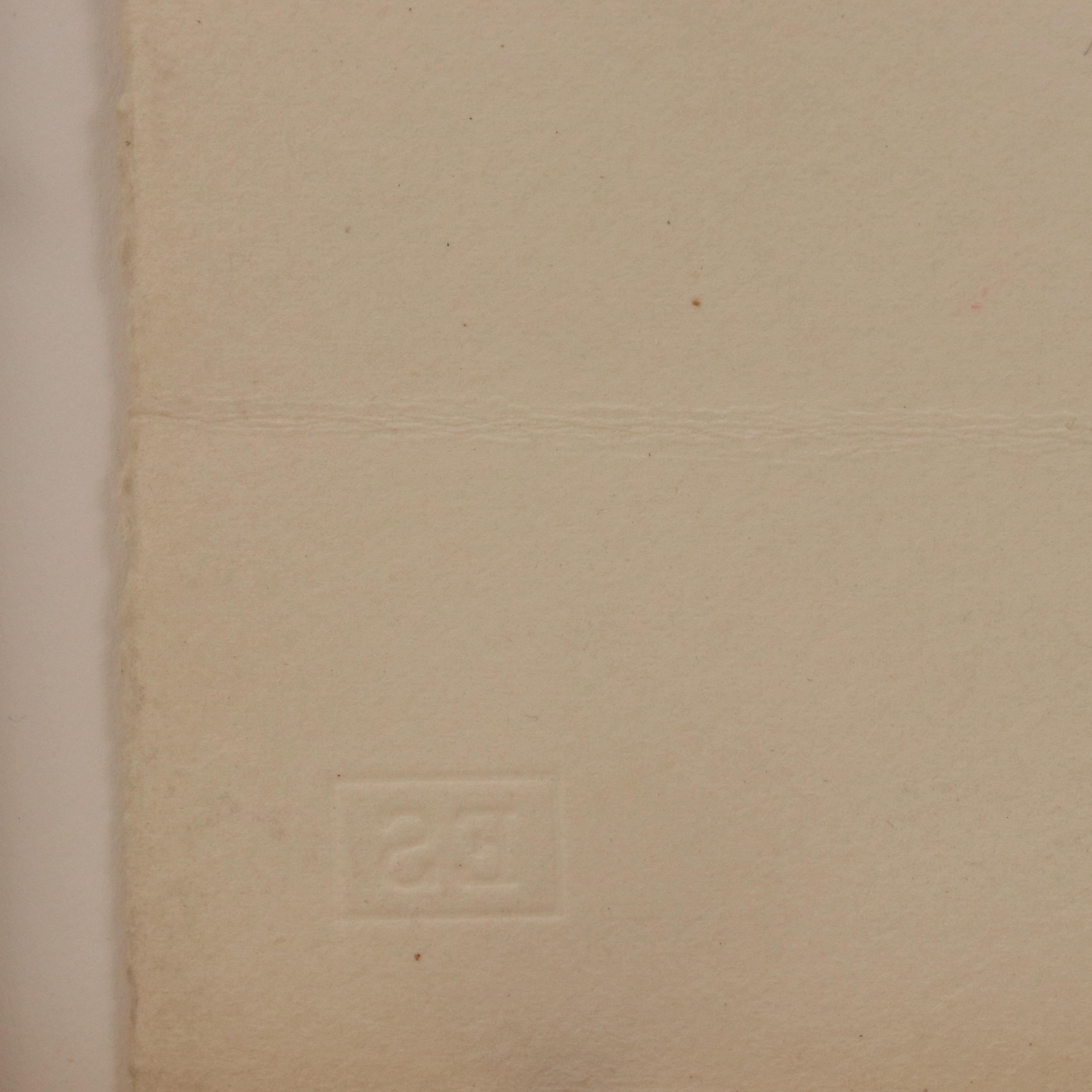 Jack Levine Etching "Cain and Abel I," 1964