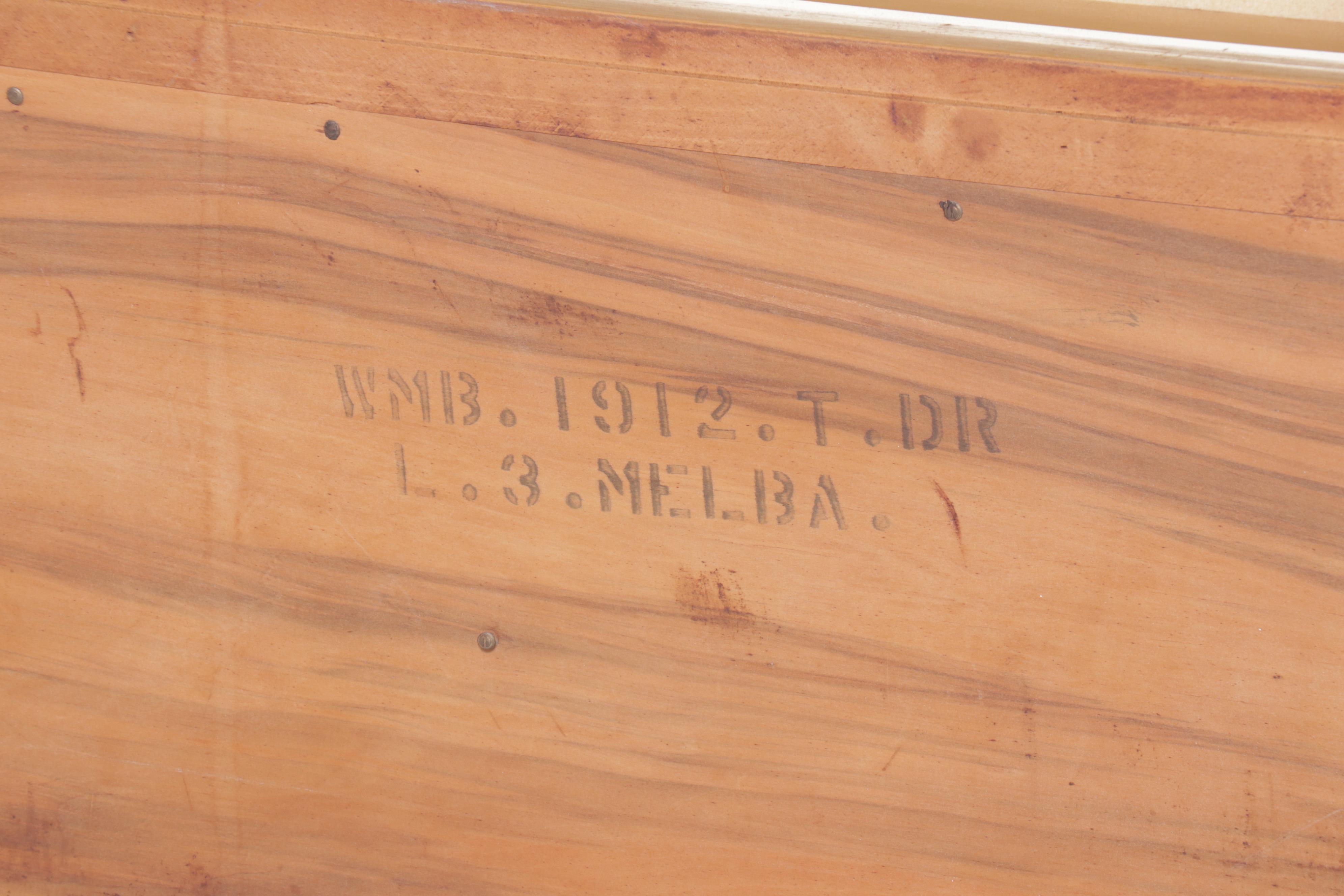 Mid Century Modern Blonde Oak Dresser with Mirror