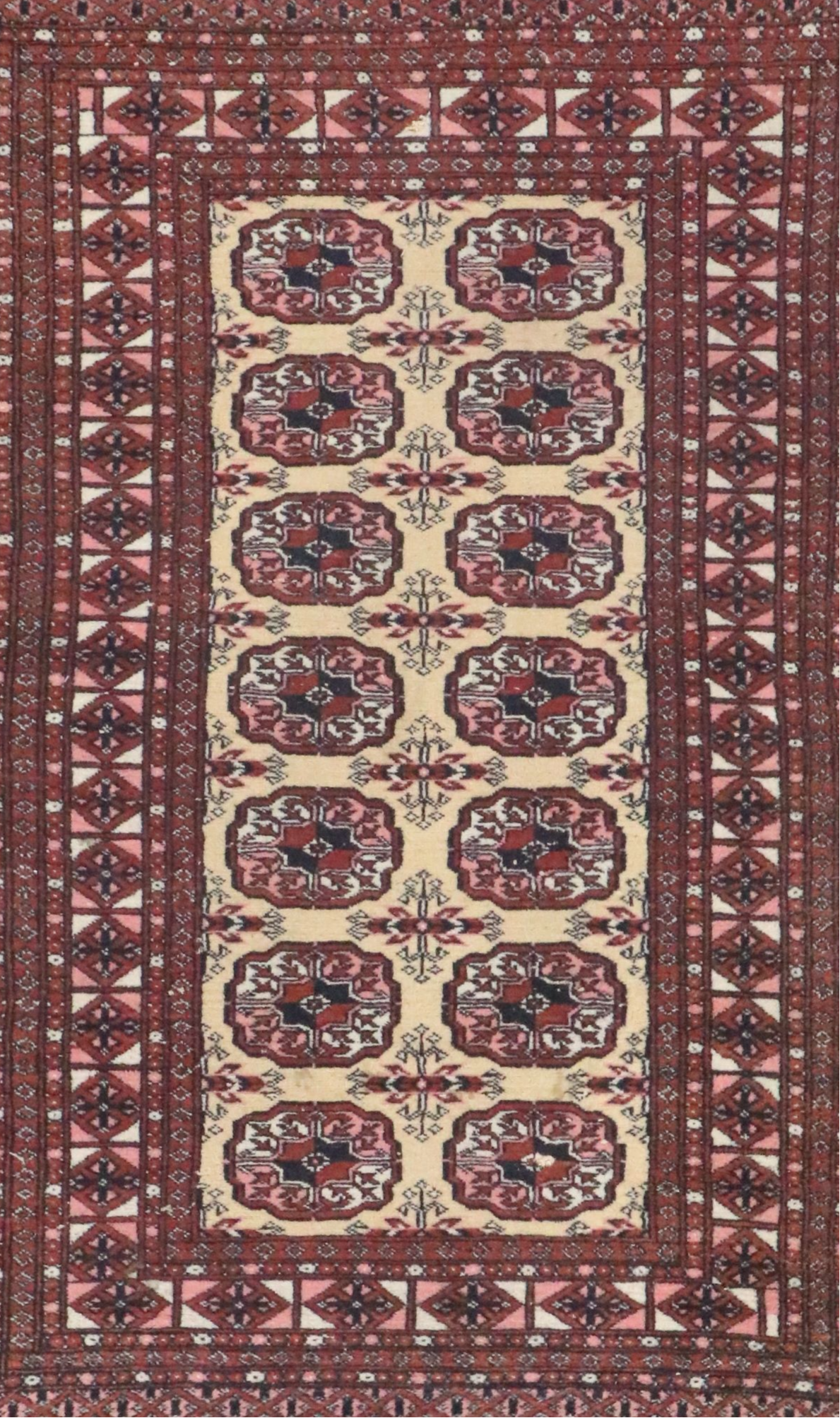 3' x 5'6 Hand-Knotted Afghan Turkmen Area Rug