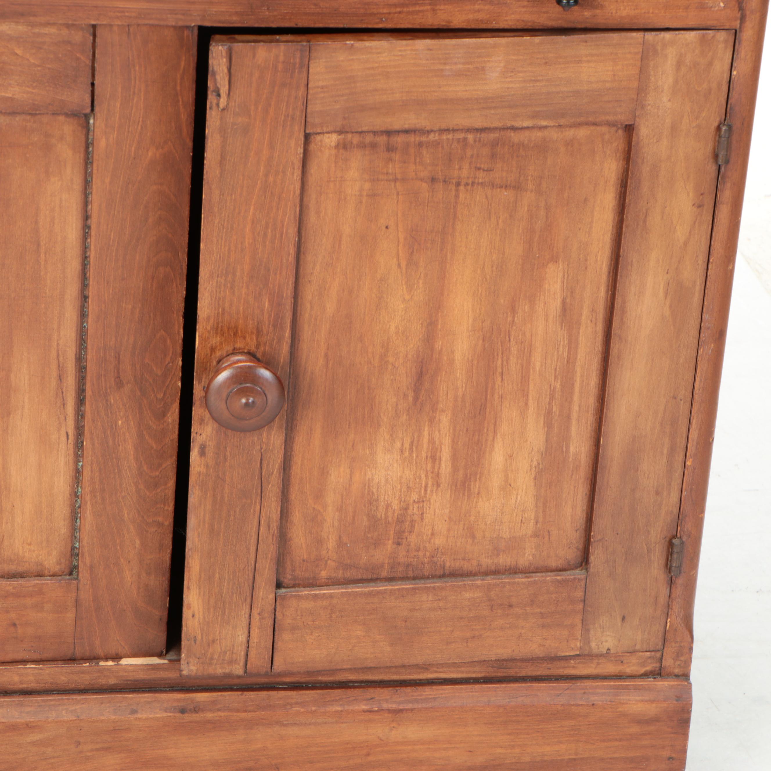 American Primitive Pine Cabinet, Early 20th Century