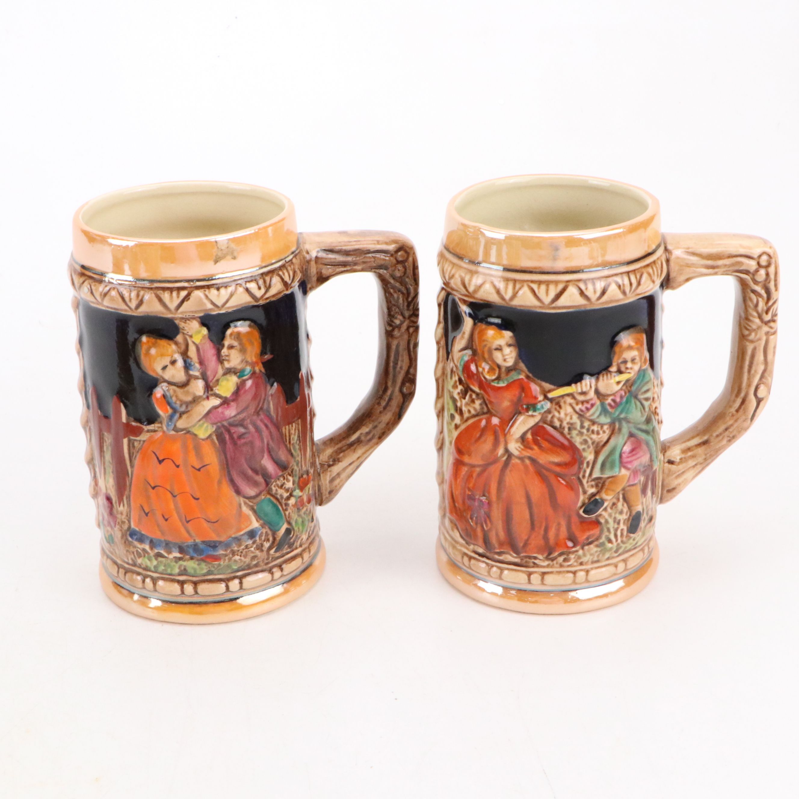 Rossini and Other Ceramic Stein Mugs and Pitcher