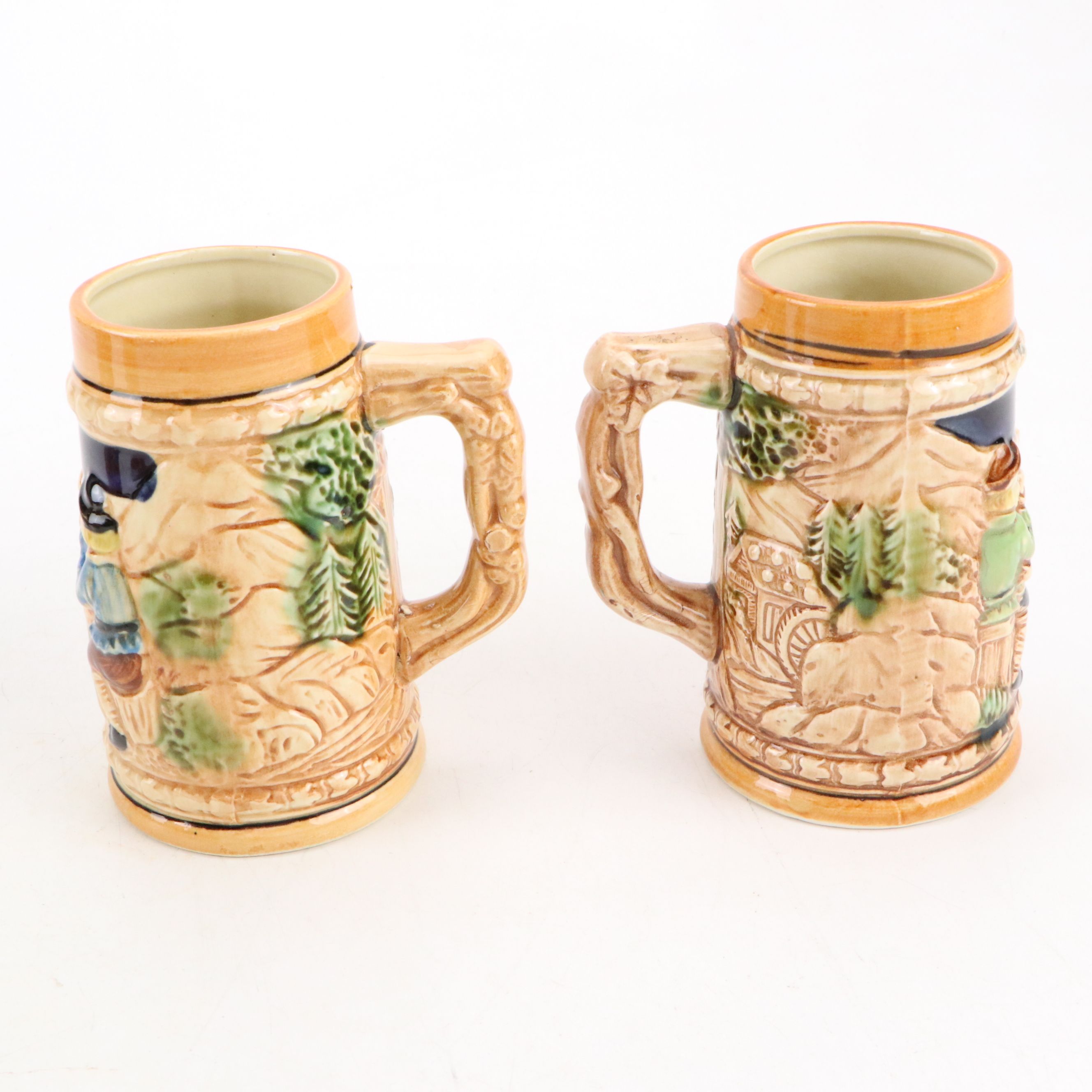 Rossini and Other Ceramic Stein Mugs and Pitcher