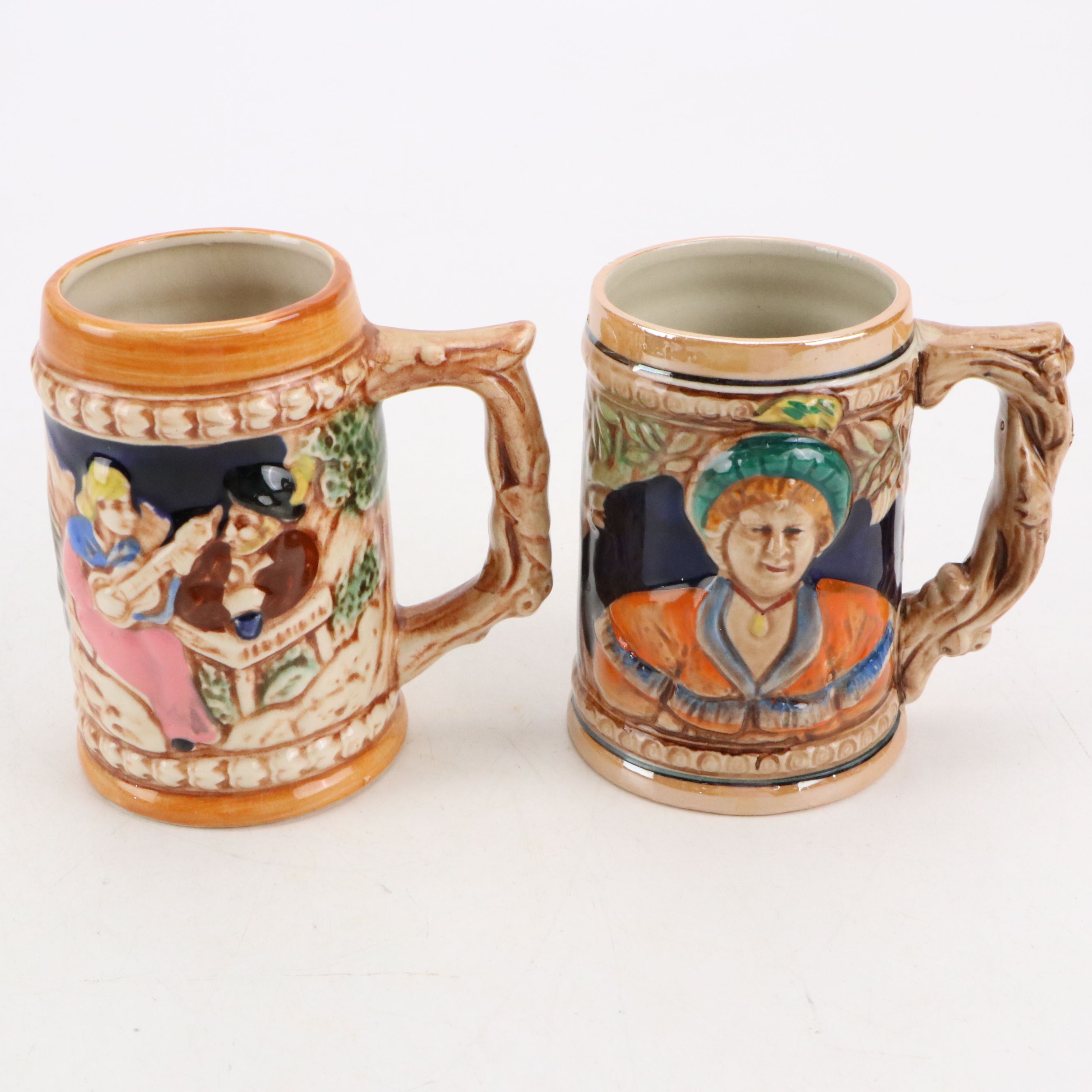 Rossini and Other Ceramic Stein Mugs and Pitcher