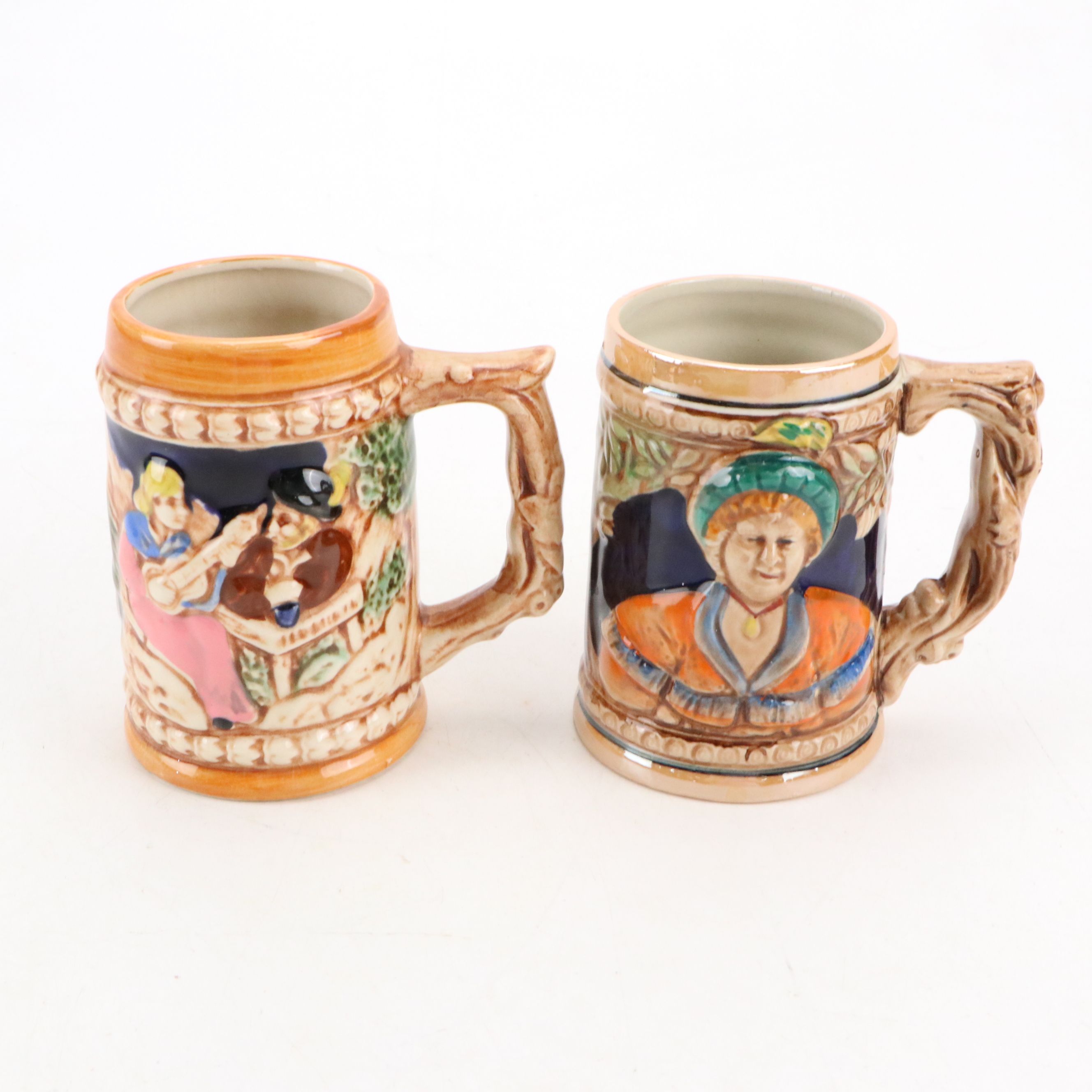 Rossini and Other Ceramic Stein Mugs and Pitcher