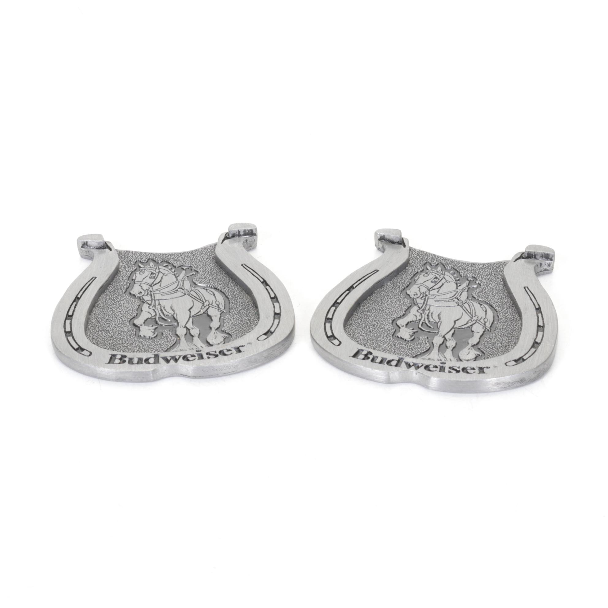 Budweiser Coasters and Belt Buckle with Colt Belt Buckle