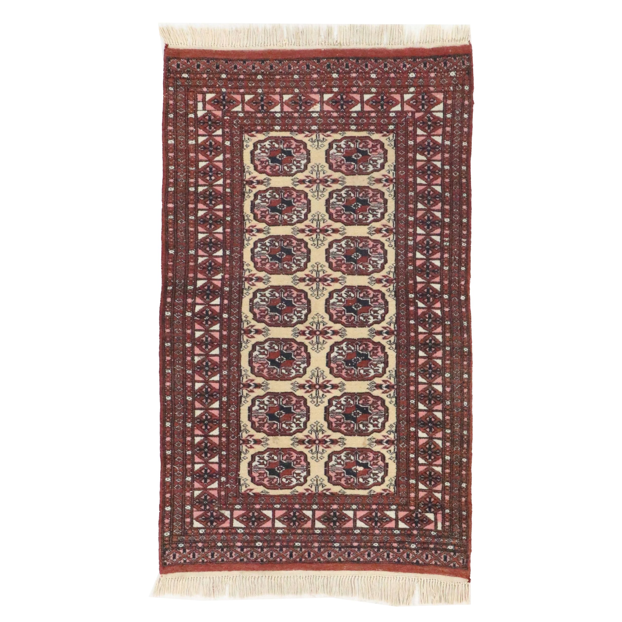 3' x 5'6 Hand-Knotted Afghan Turkmen Area Rug