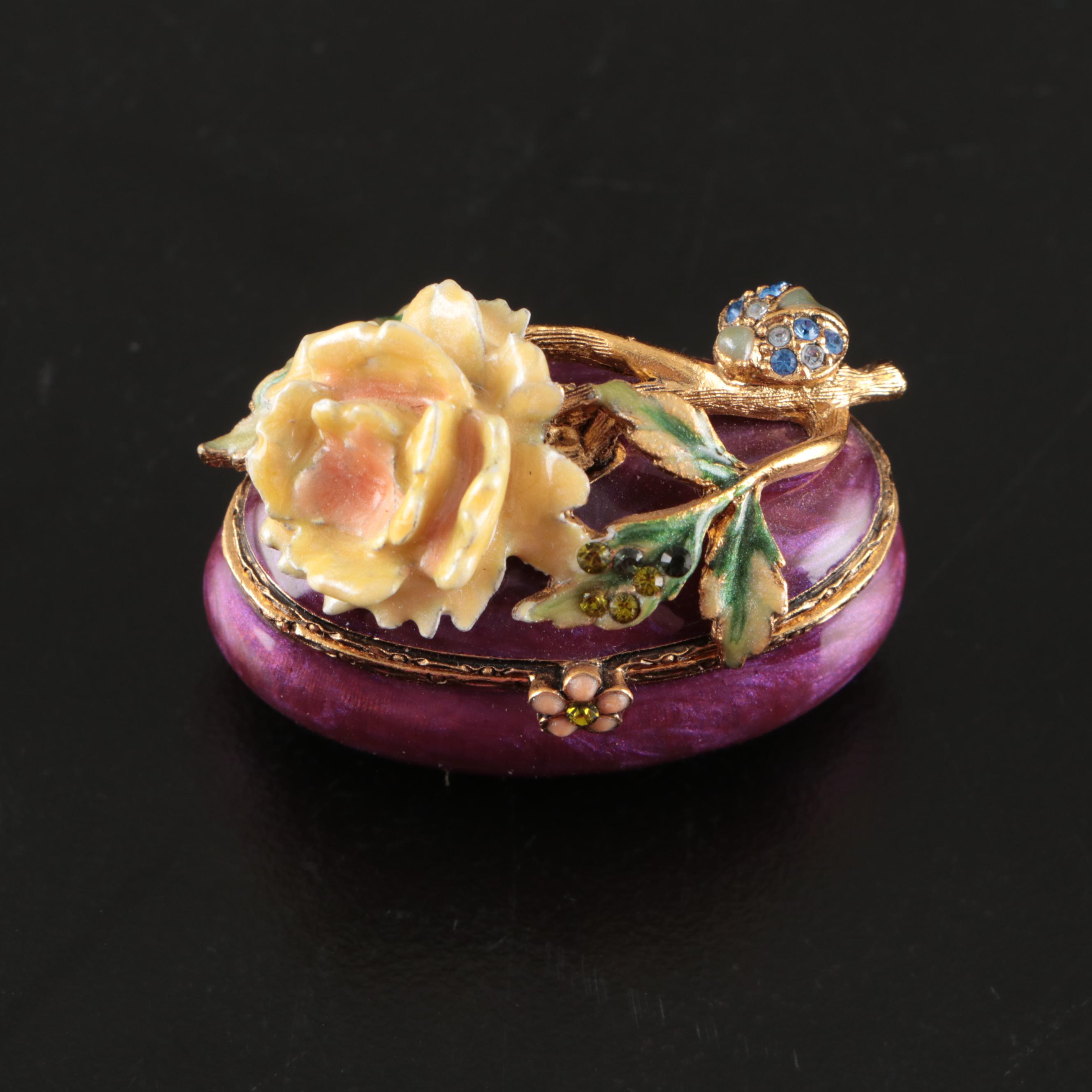 Jay Strongwater, Florenza, and More Enamel and Porcelain Limoges Style Boxes