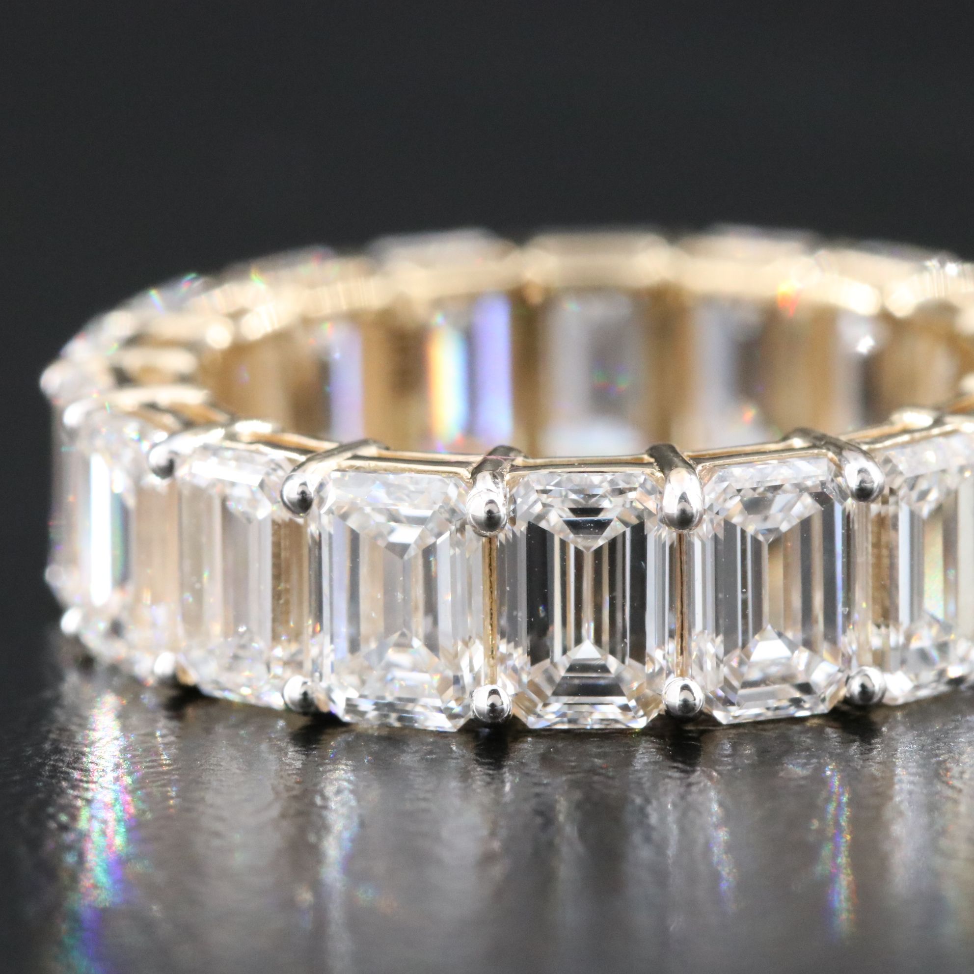 14K 9.26 CTW Lab Grown Diamond Eternity Band