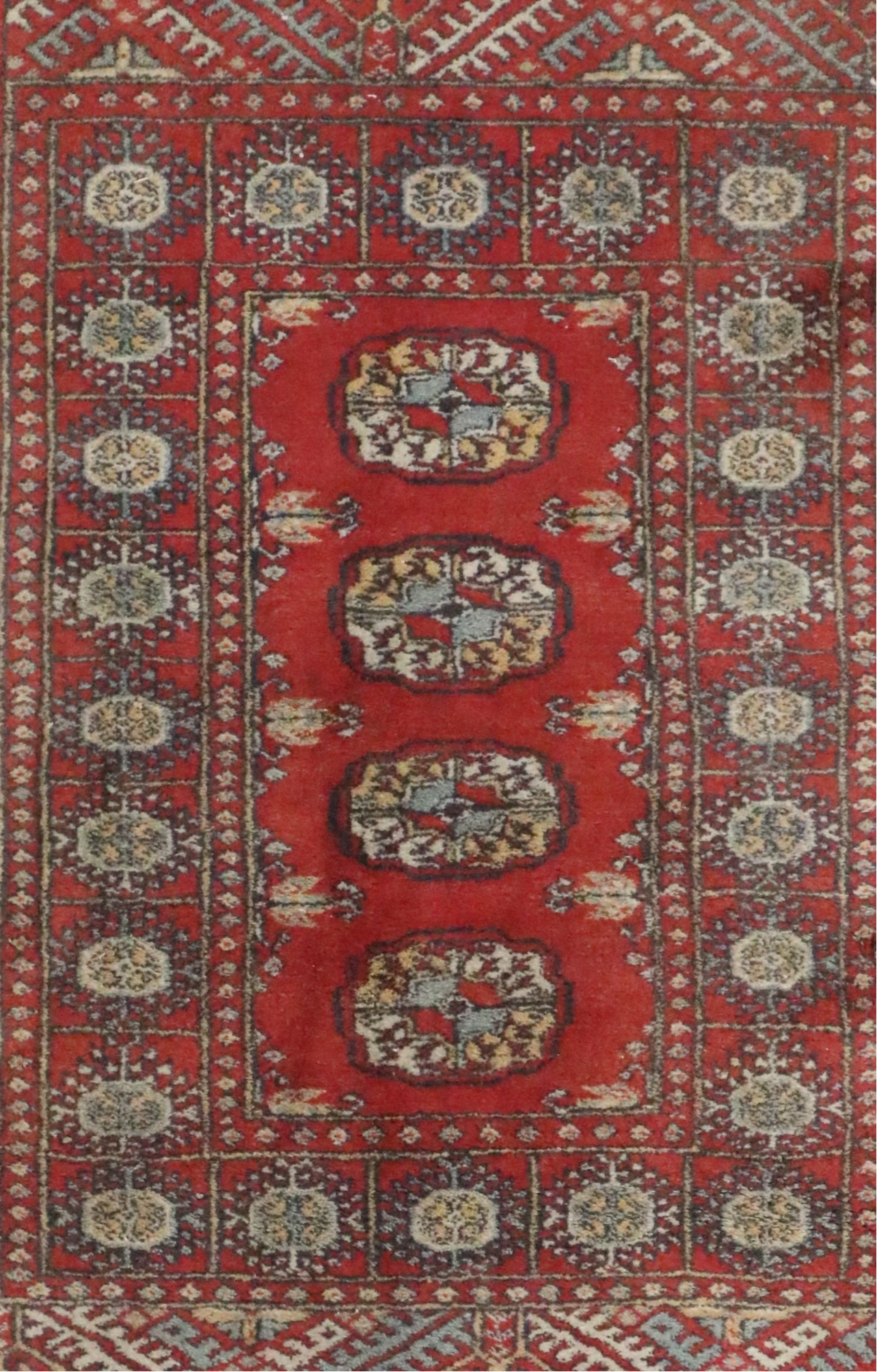 2'2 x 3'7 Hand-Knotted Afghan Turkmen Accent Rug