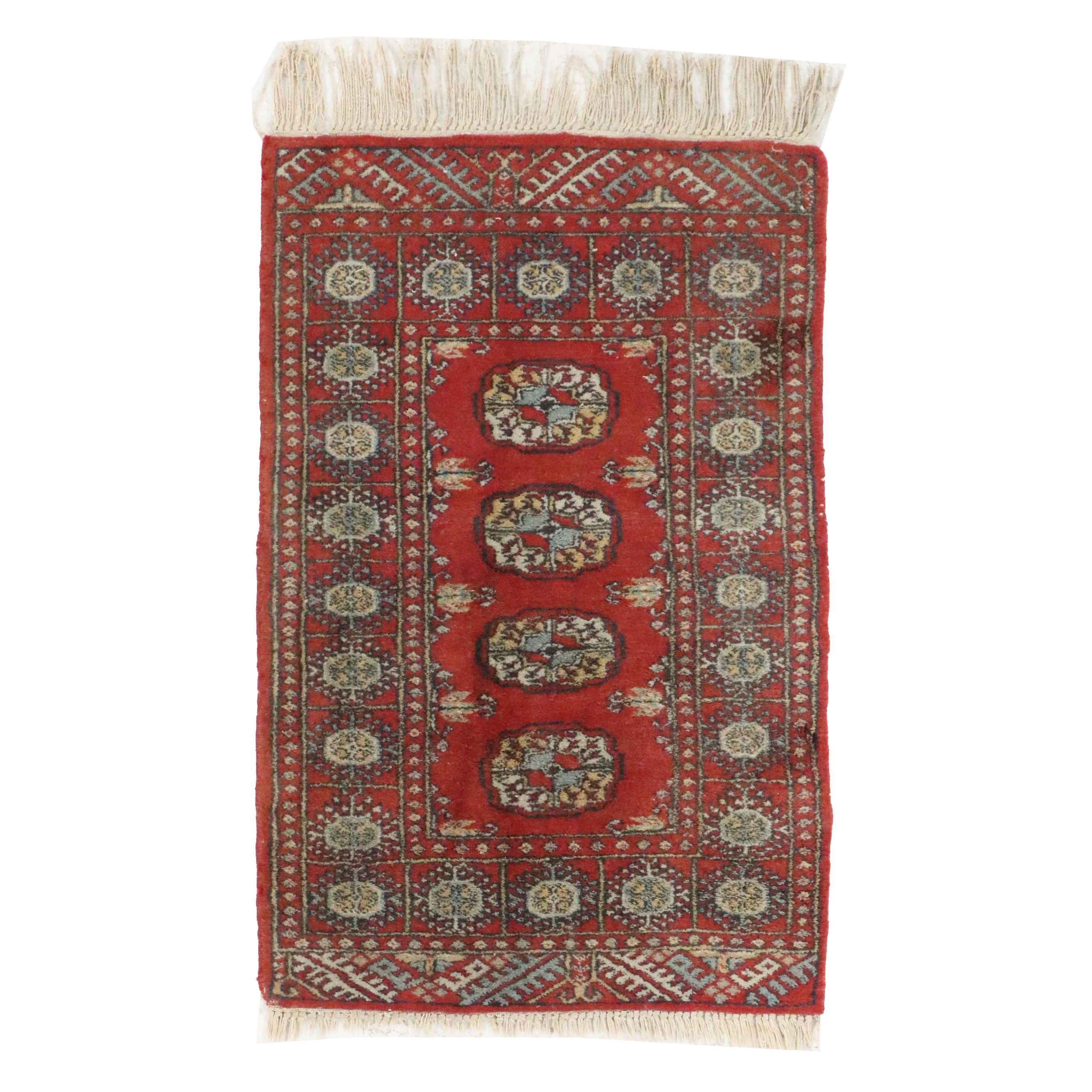 2'2 x 3'7 Hand-Knotted Afghan Turkmen Accent Rug