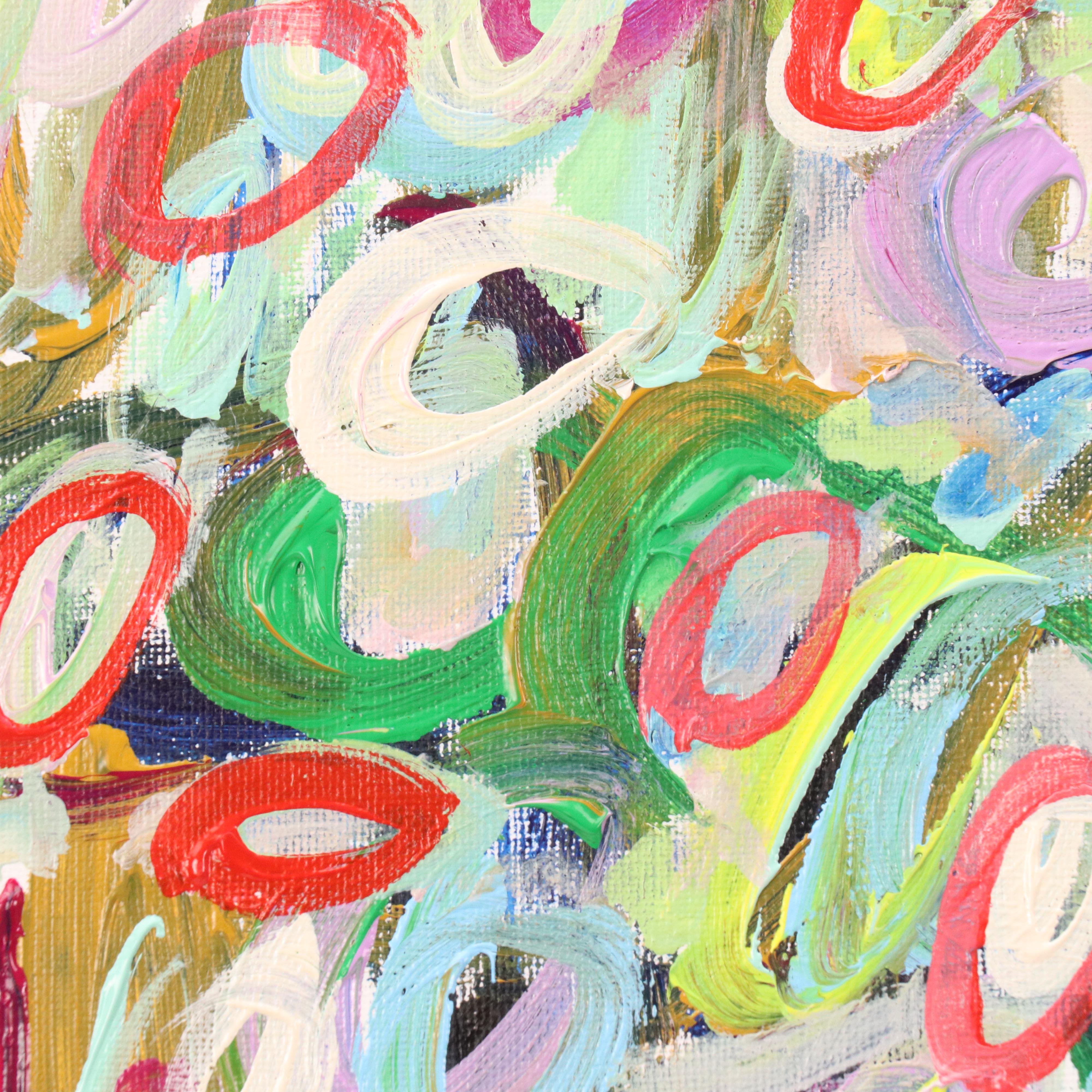 Saul Gefen Stylized Abstract Acrylic Painting "Wild," 2025