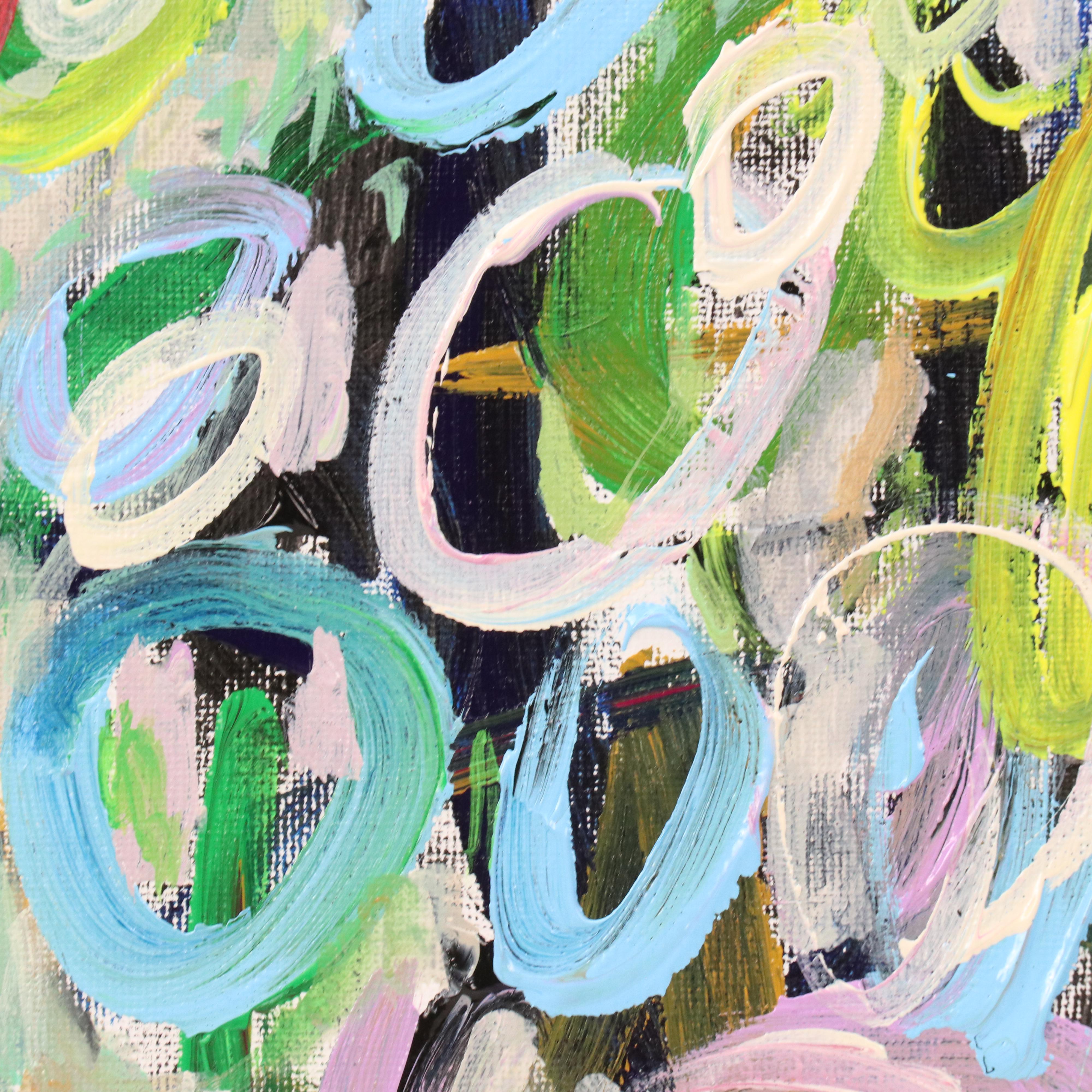 Saul Gefen Stylized Abstract Acrylic Painting "Wild," 2025