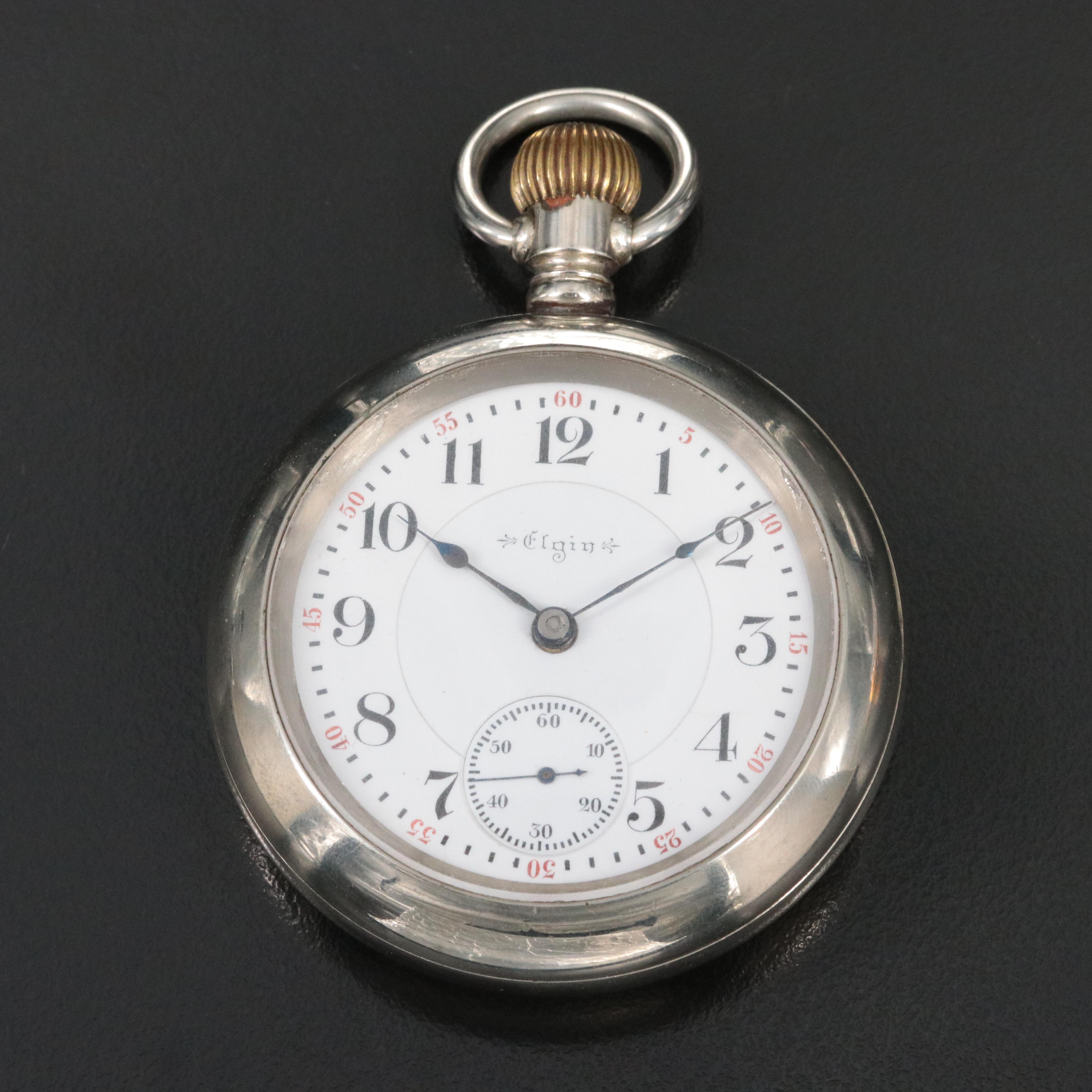 Antique Elgin Railroad Grade Pocket Watch