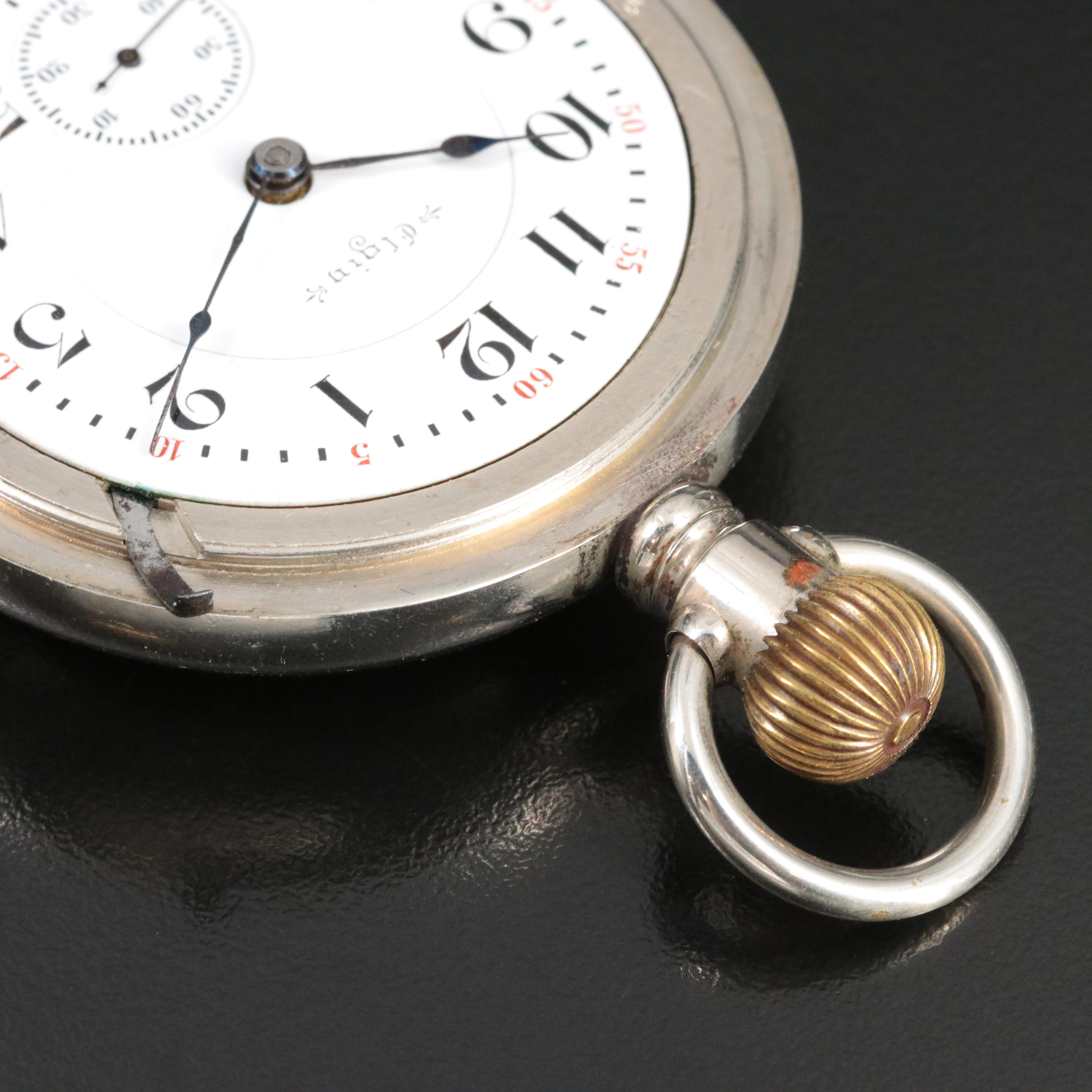 Antique Elgin Railroad Grade Pocket Watch