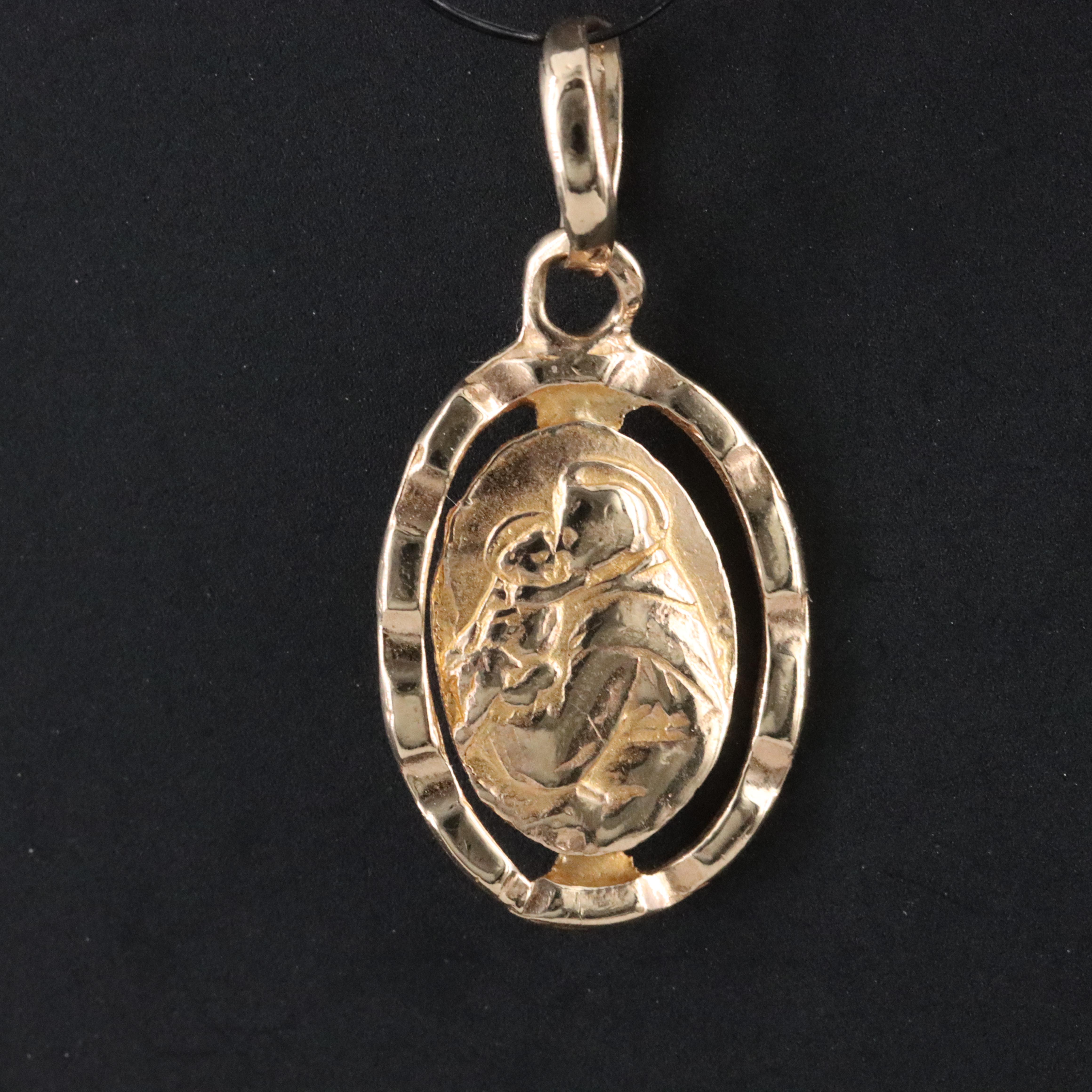 Italian 12K St. Anthony of Padua Charm Pendant