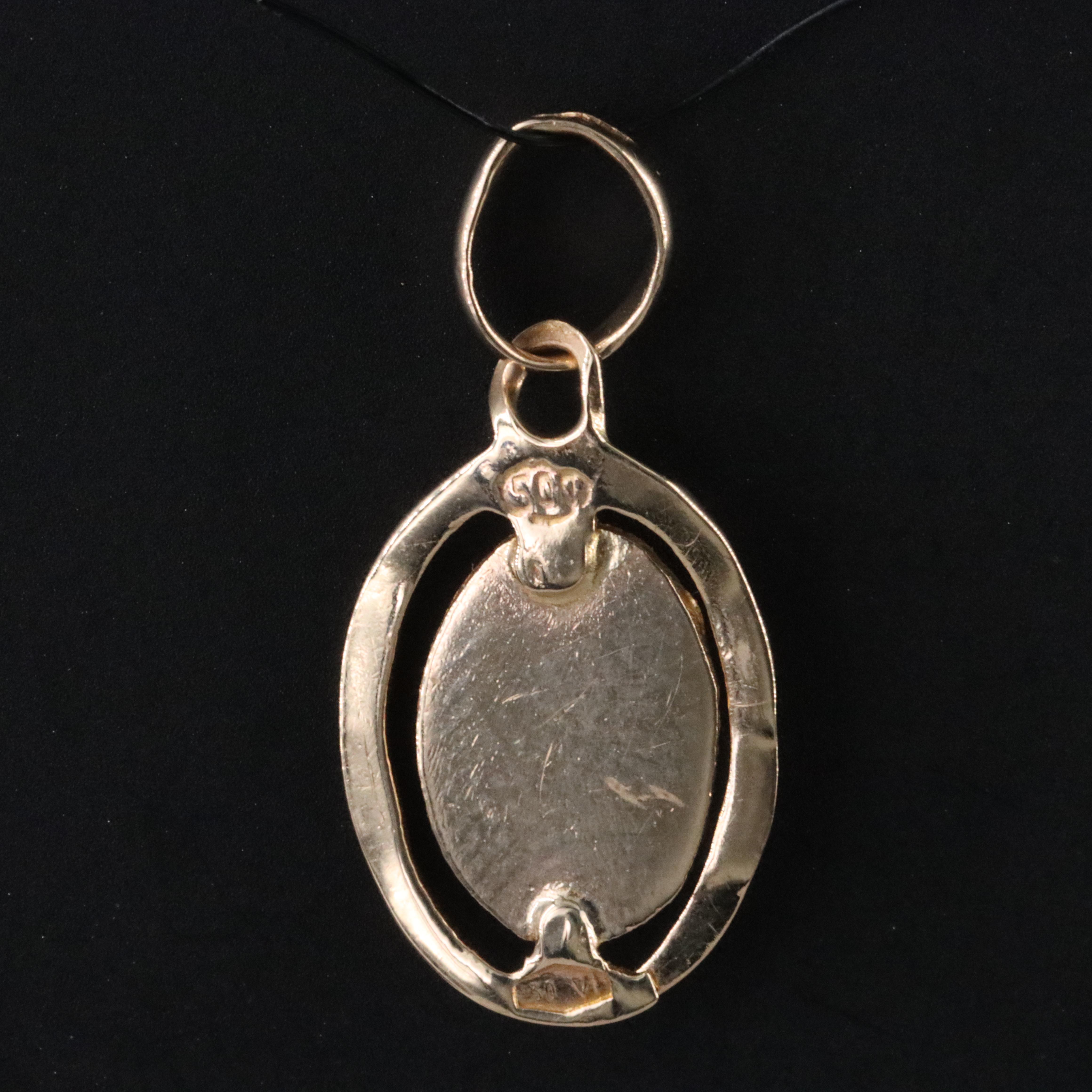 Italian 12K St. Anthony of Padua Charm Pendant