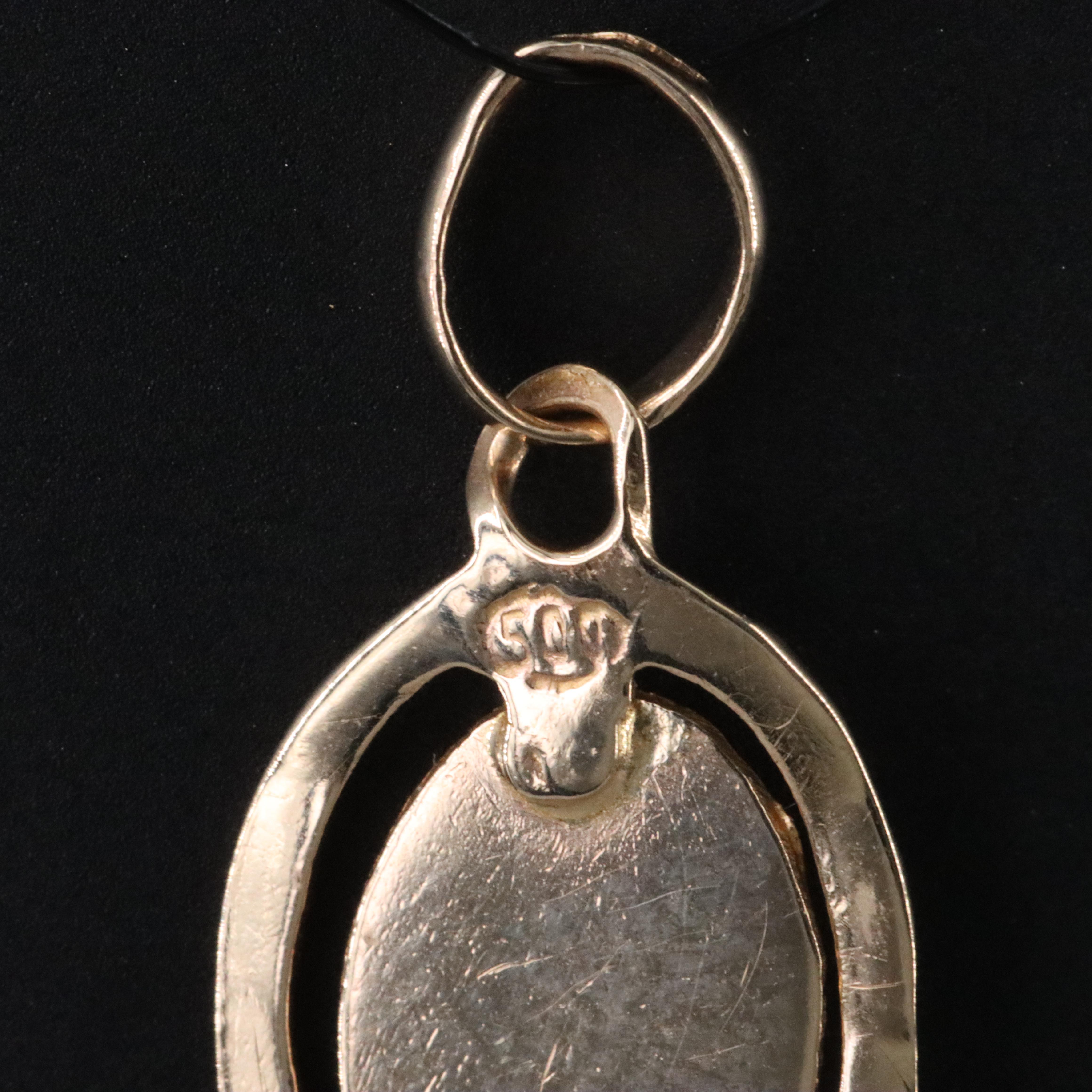 Italian 12K St. Anthony of Padua Charm Pendant