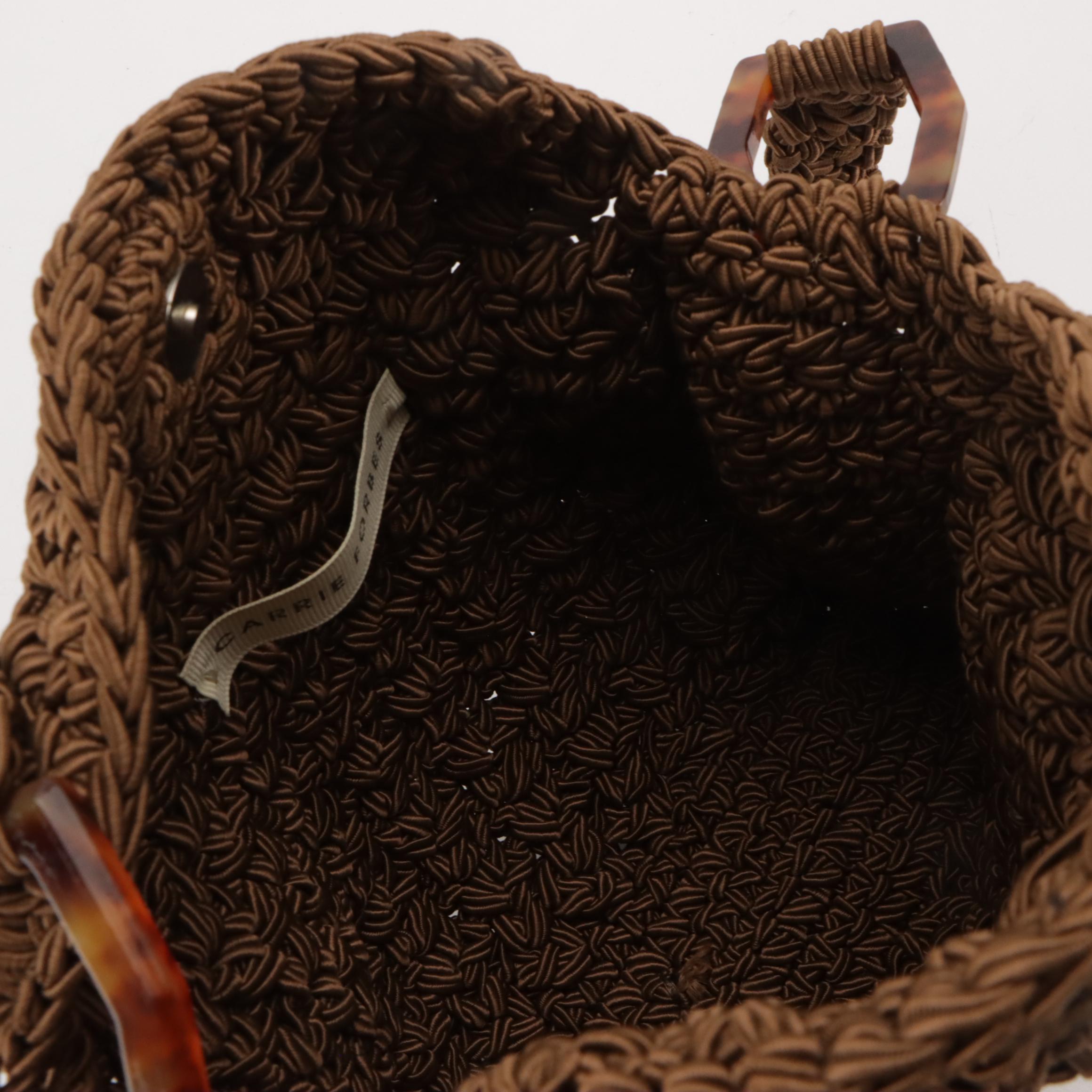 Carrie Forbes Crochet Woven Shoulder Bag, Other Snakeskin Evening Bag & Clutch