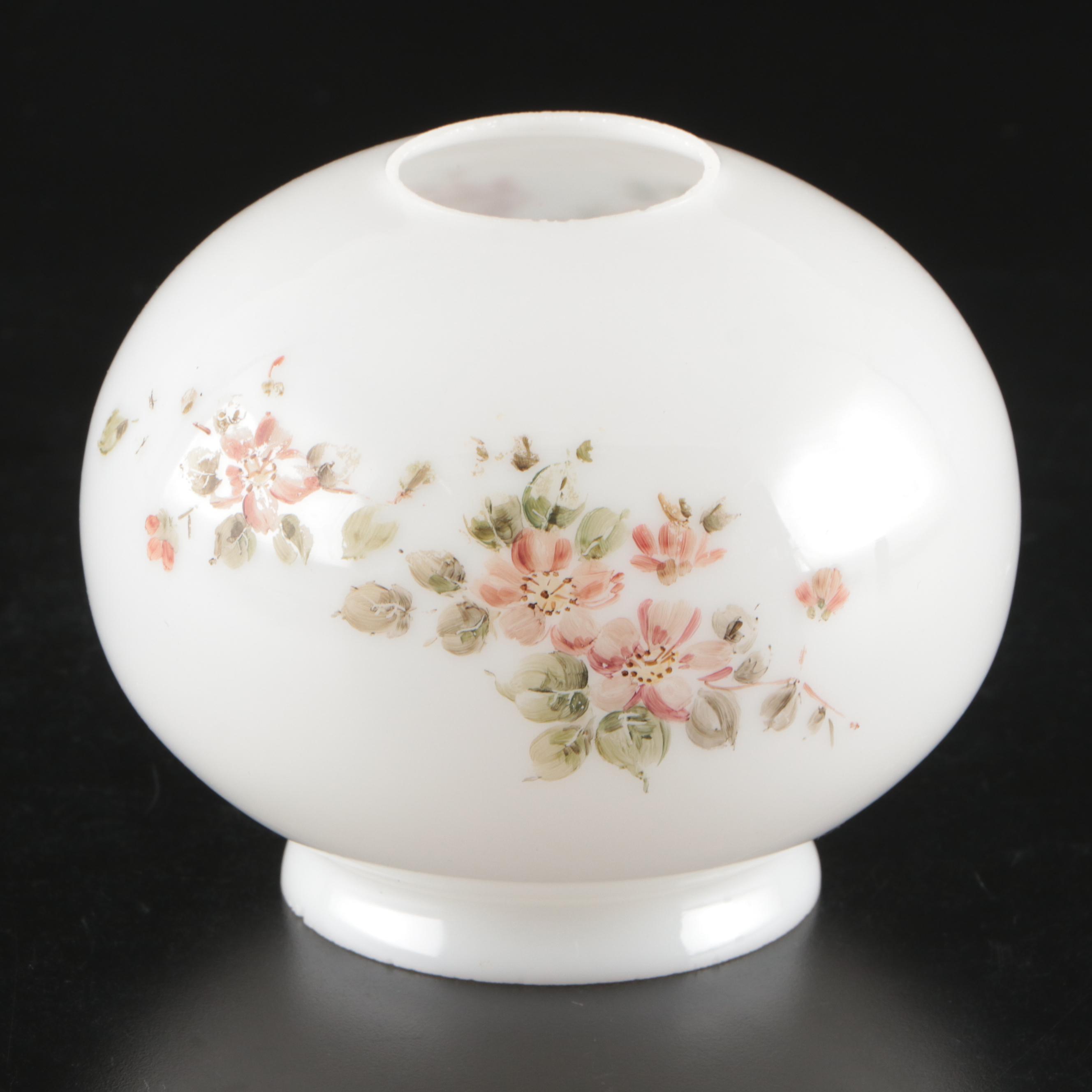 Bradley & Hubbard Glass Oil Lamp with P&A "Victor" Burner, Antique