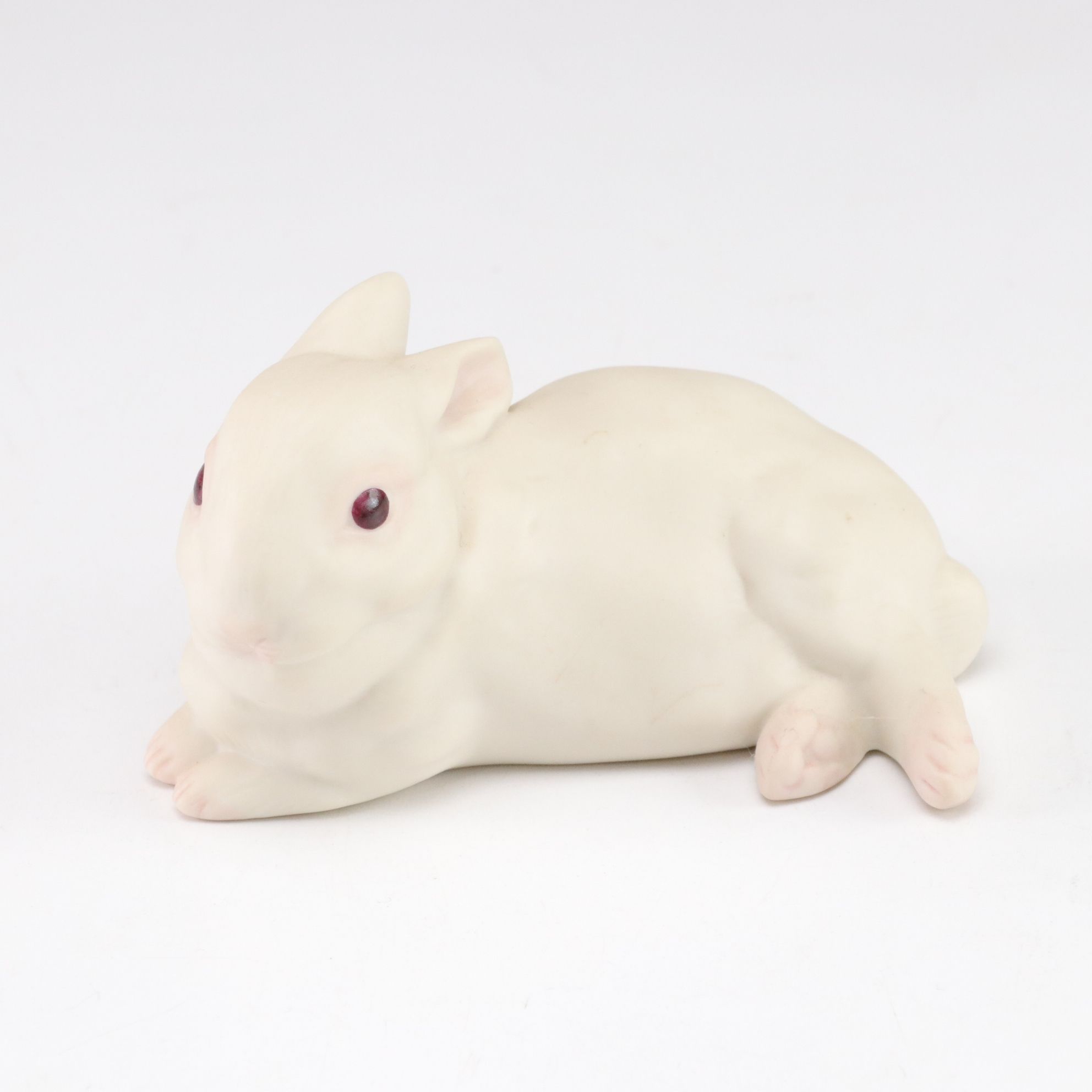 Cybis "Melissa" with Rabbits "Cotton, Fluff and Snow" Porcelain Figurines
