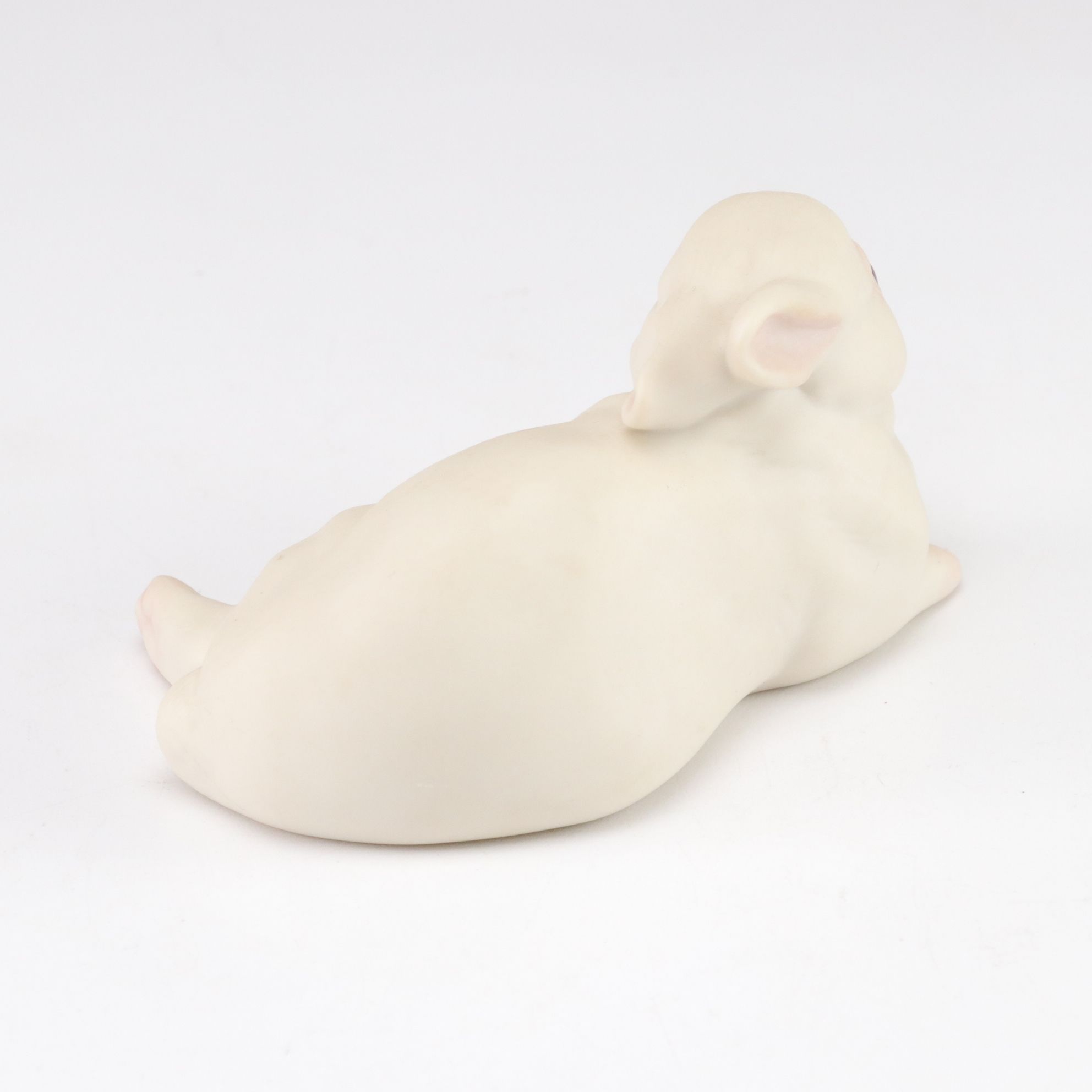 Cybis "Melissa" with Rabbits "Cotton, Fluff and Snow" Porcelain Figurines