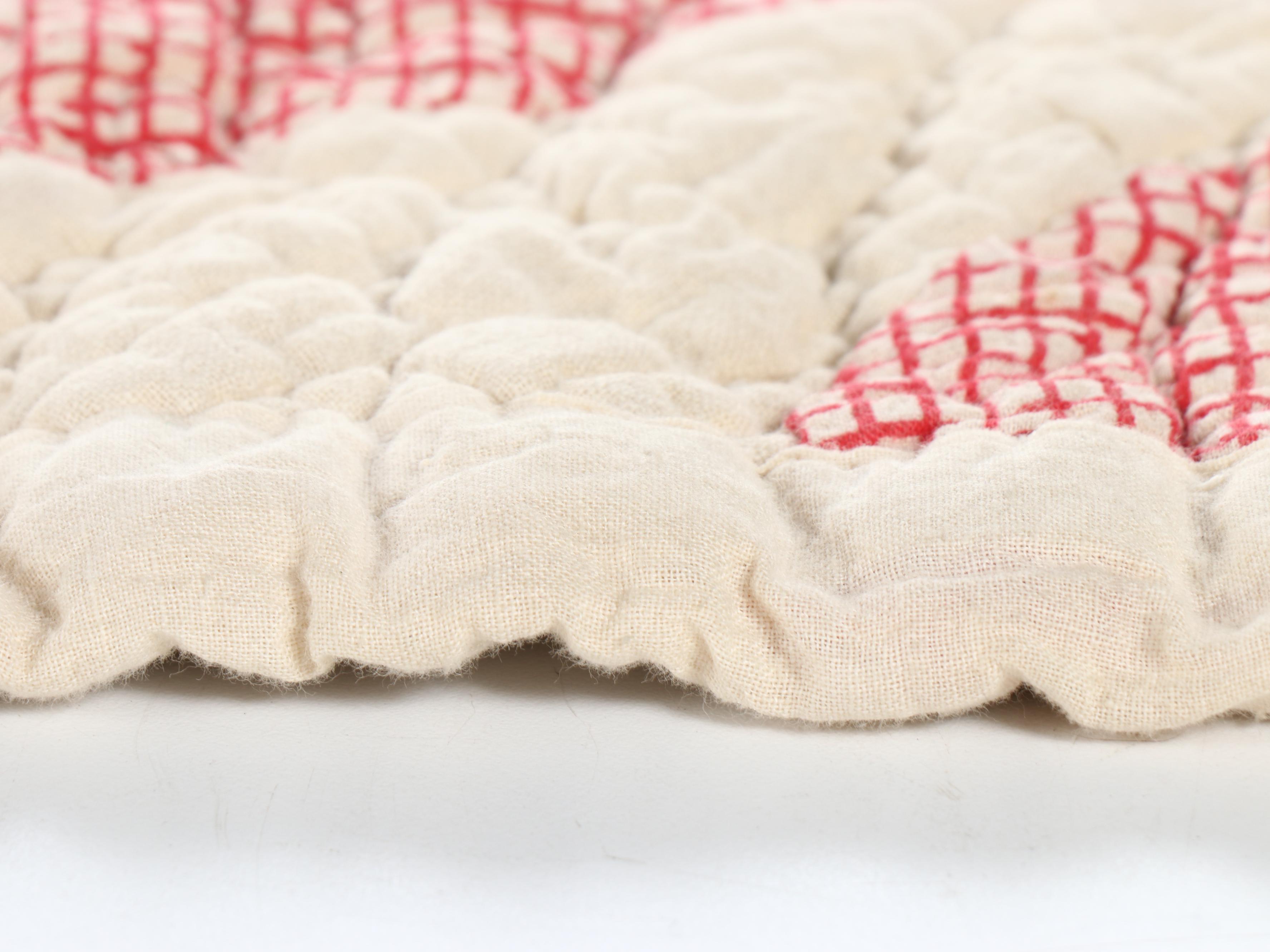 Handmade "Quarter Circle" Block Quilt