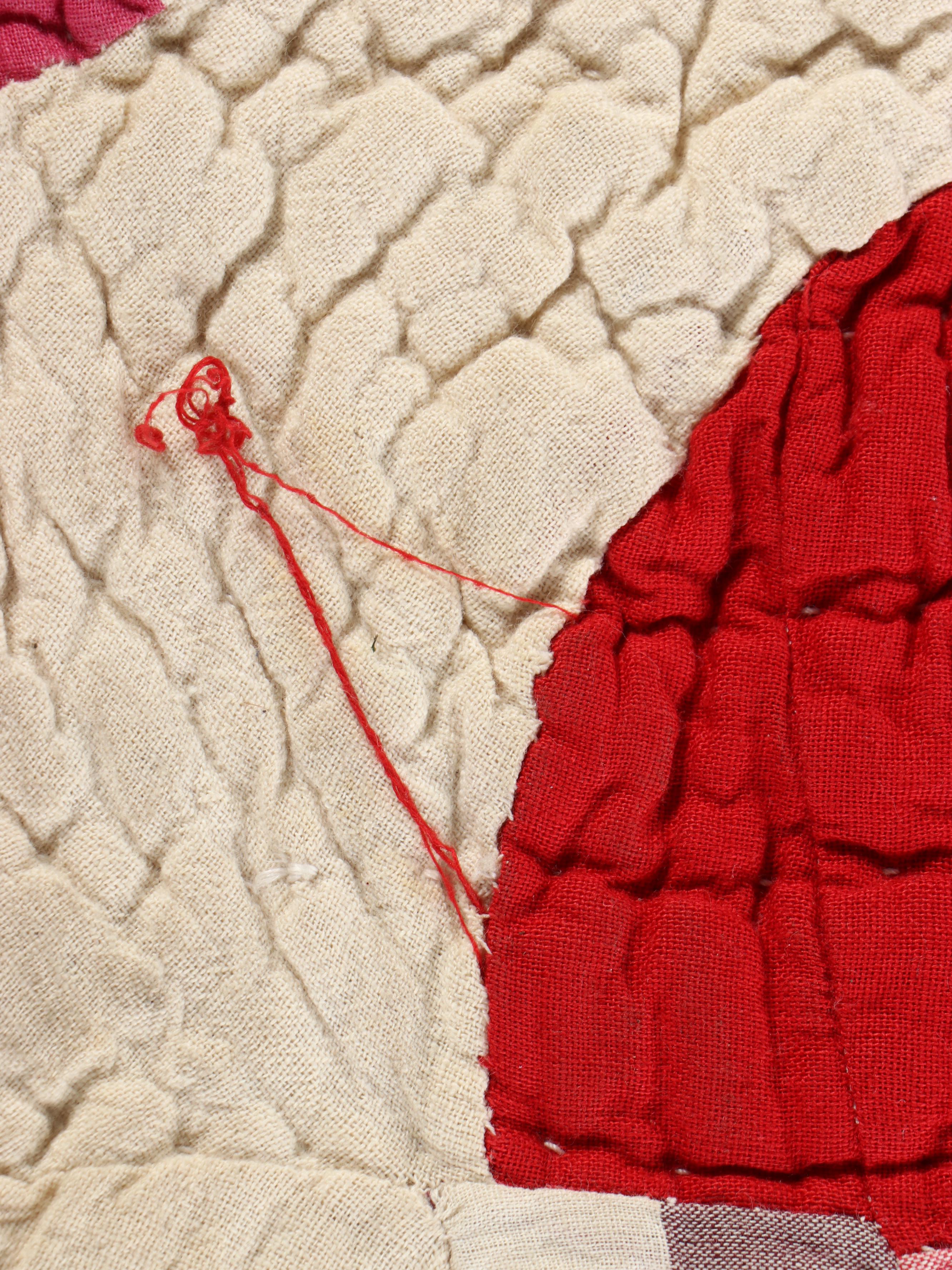 Handmade "Quarter Circle" Block Quilt