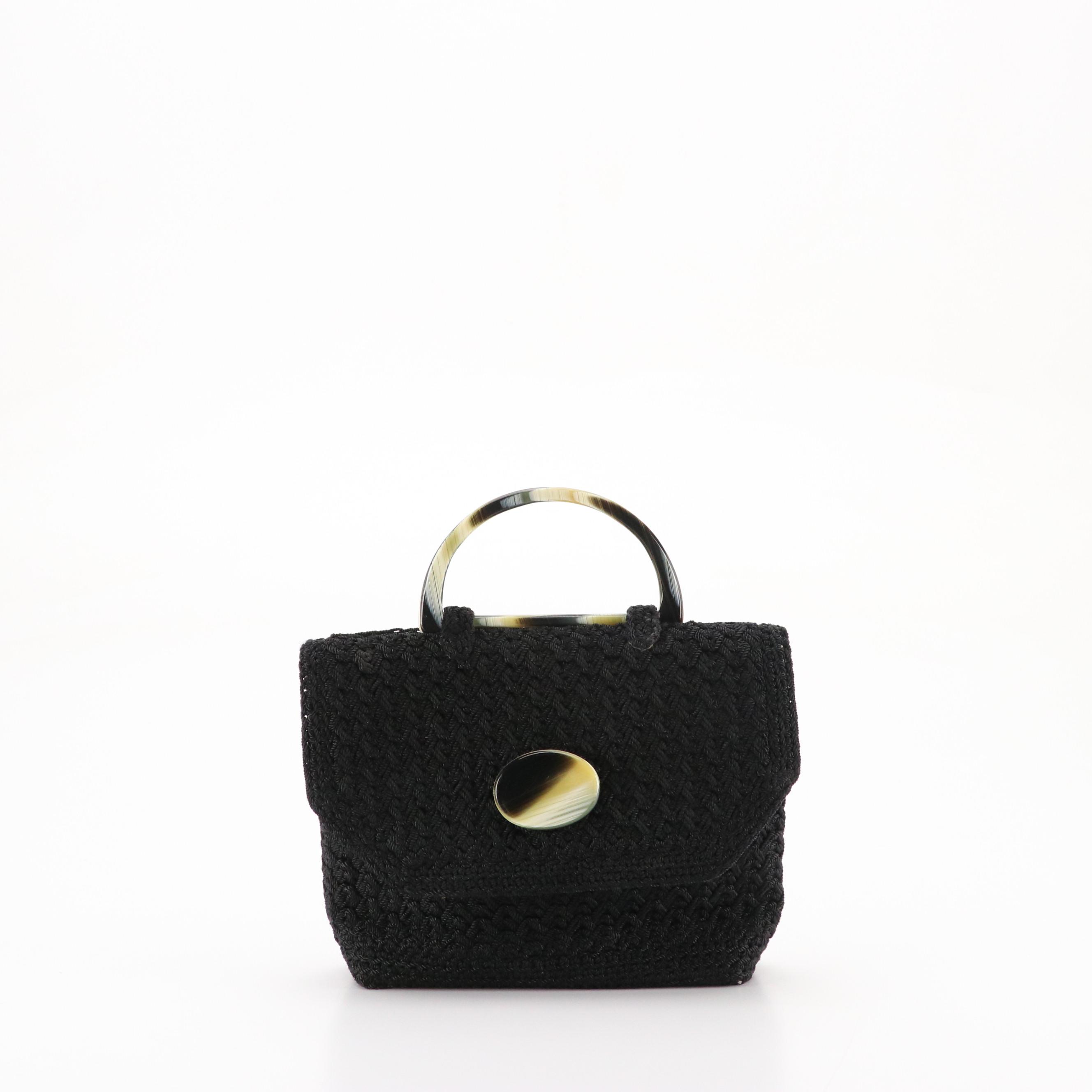 Christian Livingston Crochet Top Handle Bag, Lanciani and Other Evening Clutch